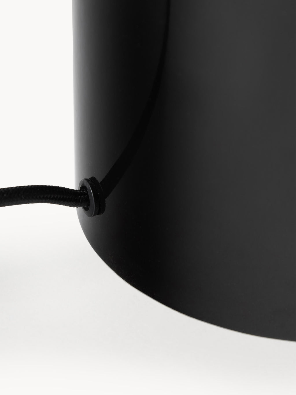 Petite lampe à poser rétro Elmo - Noir, haute brillance