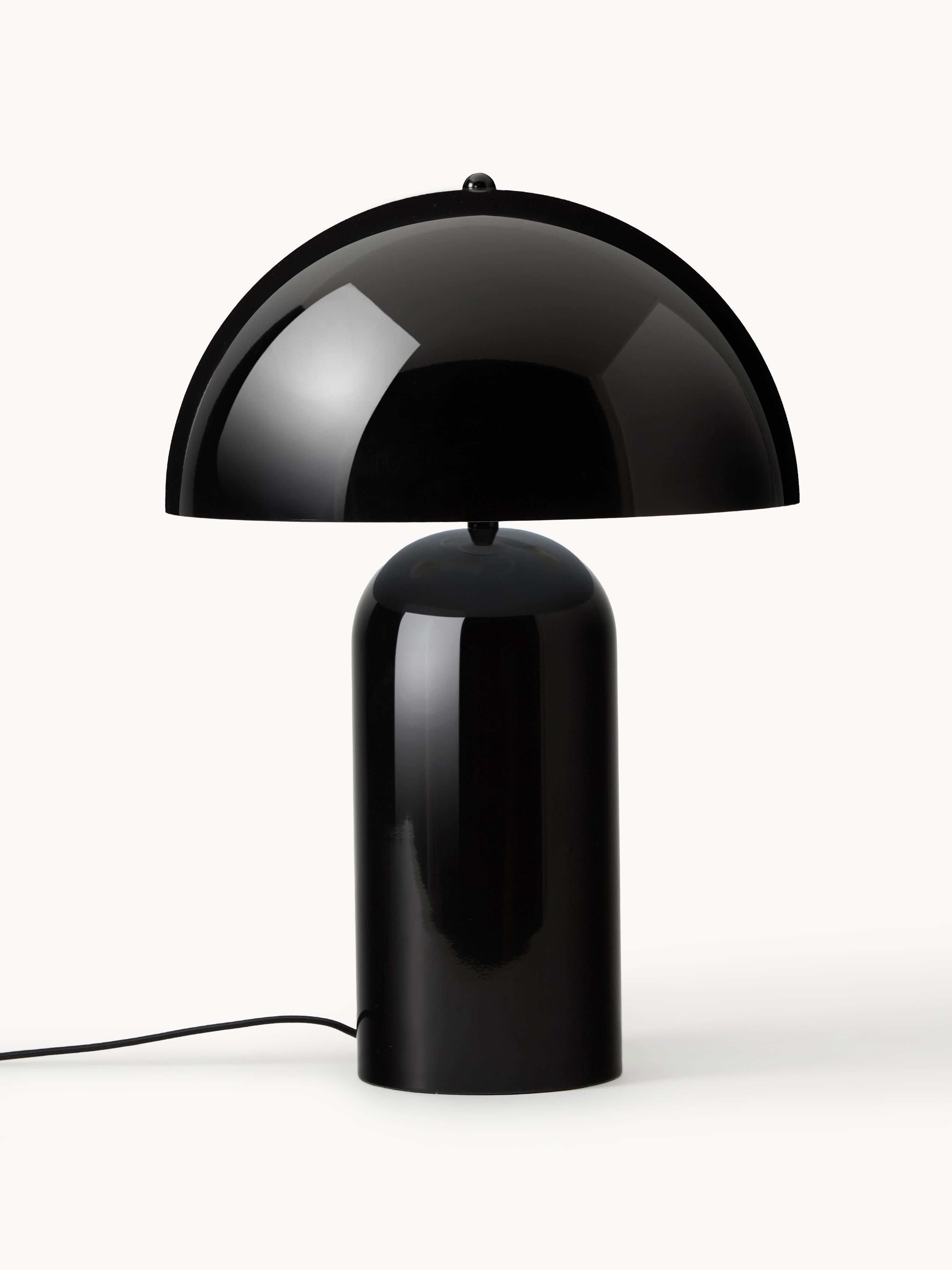 Petite lampe à poser rétro Elmo - Noir, haute brillance