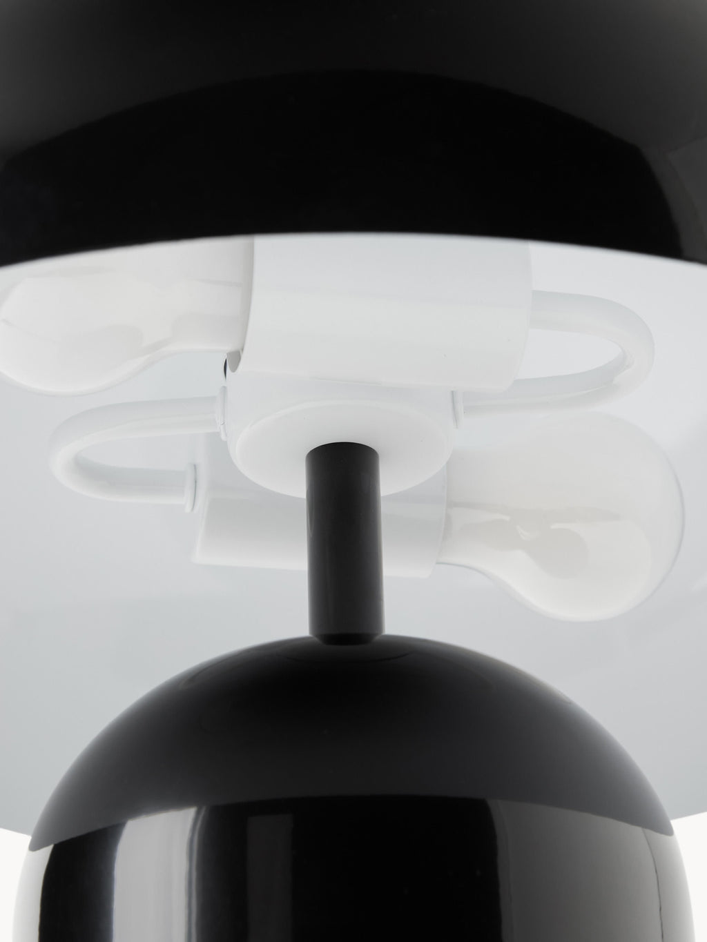 Petite lampe à poser rétro Elmo - Noir, haute brillance