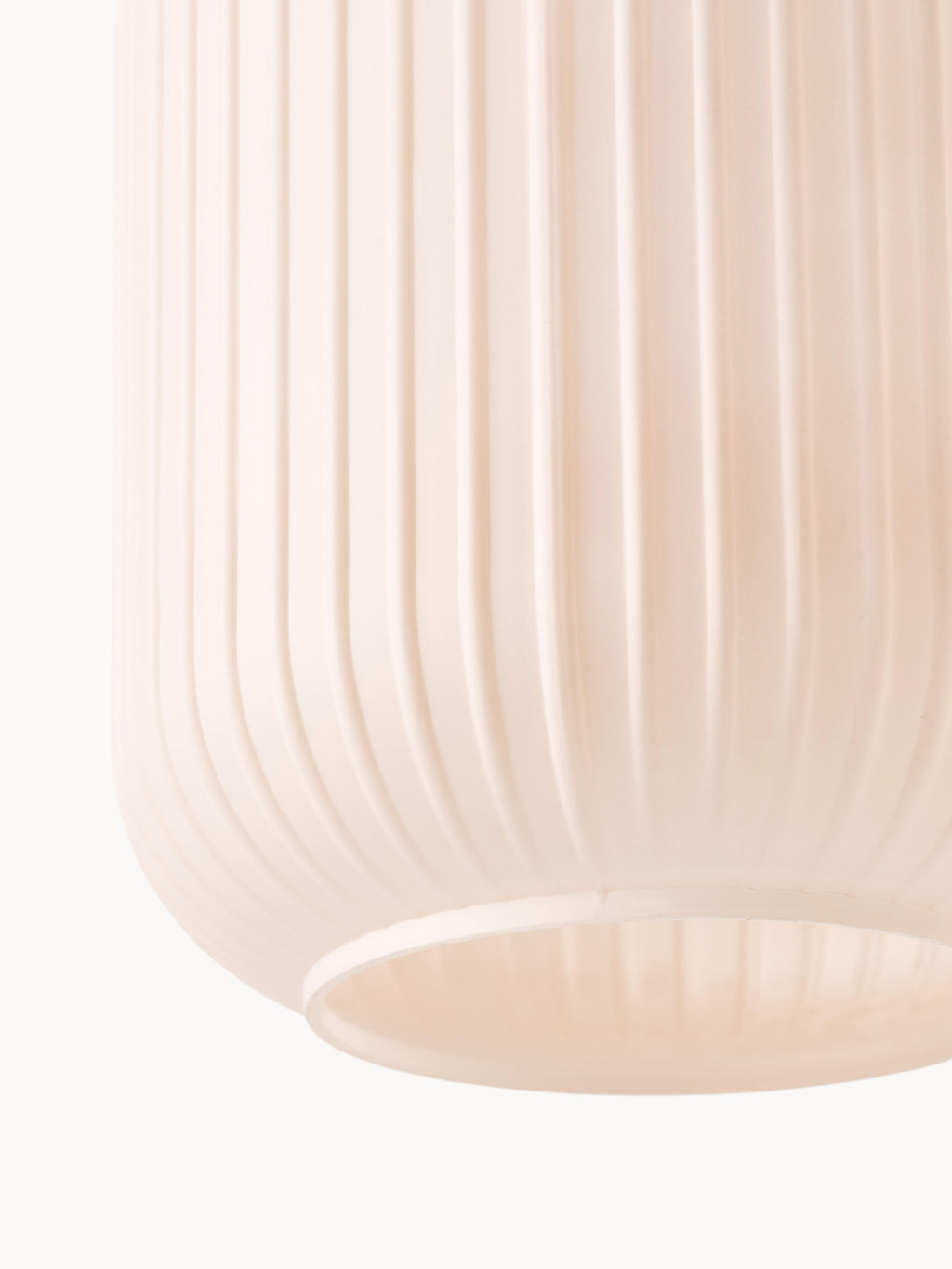 Suspension grappe en verre opalescent Elian - Rose, argenté