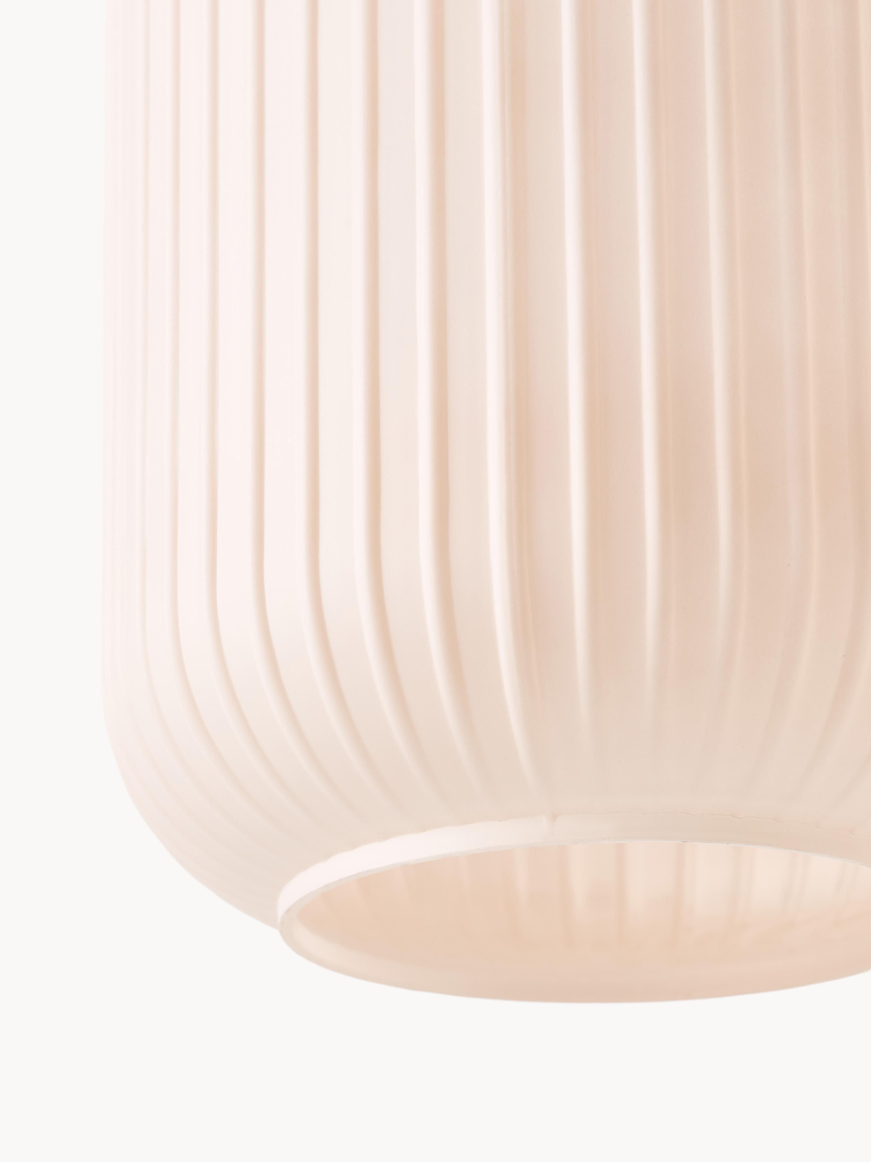 Suspension grappe en verre opalescent Elian - Rose, argenté