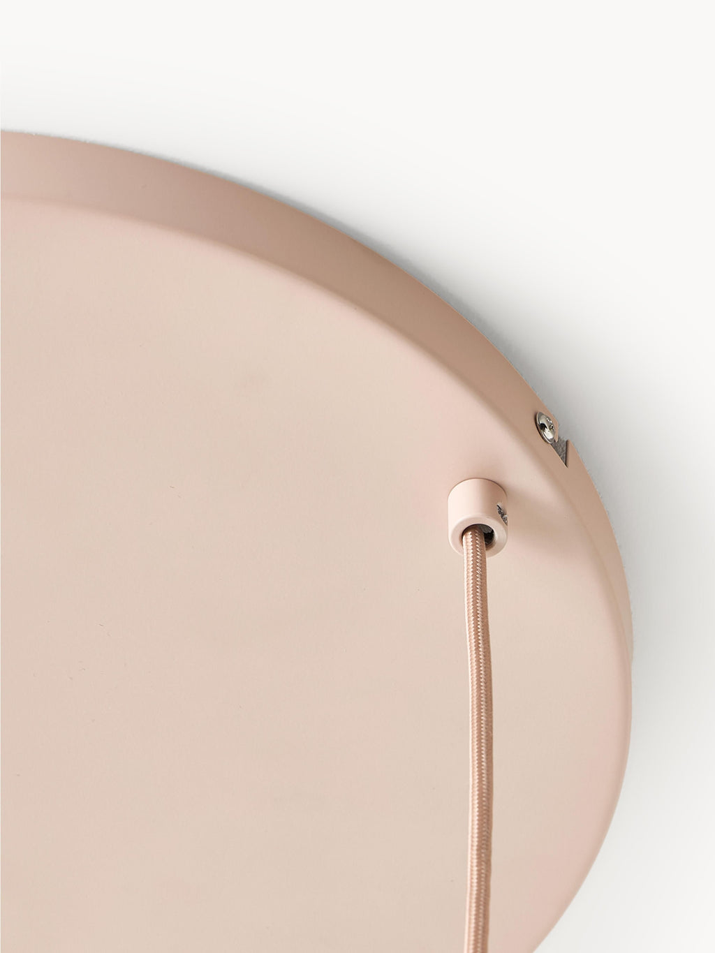 Suspension grappe en verre opalescent Elian - Rose, argenté