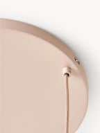 Suspension grappe en verre opalescent Elian - Rose, argenté