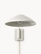 Applique avec prise secteur Celyn - Blanc crème, argenté