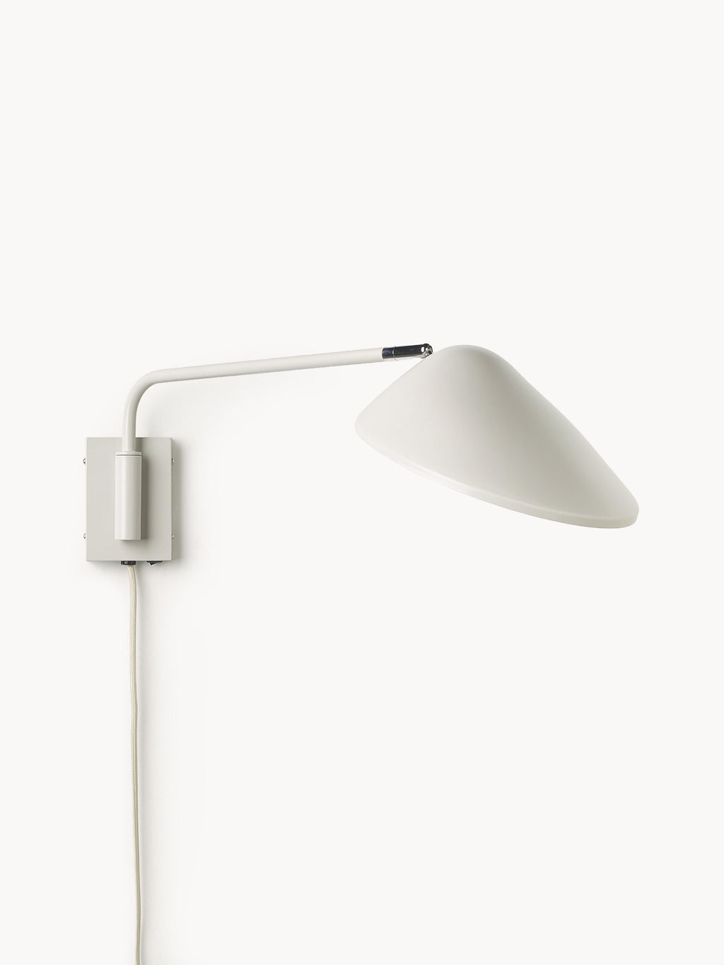 Applique avec prise secteur Celyn - Blanc crème, argenté