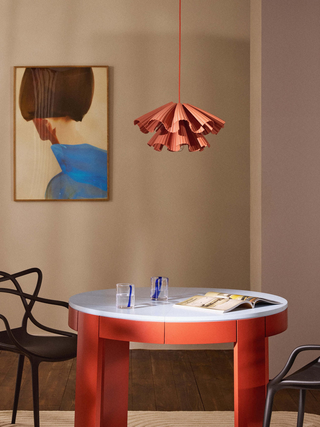 Suspension imprimée en 3D Cale - Terracotta