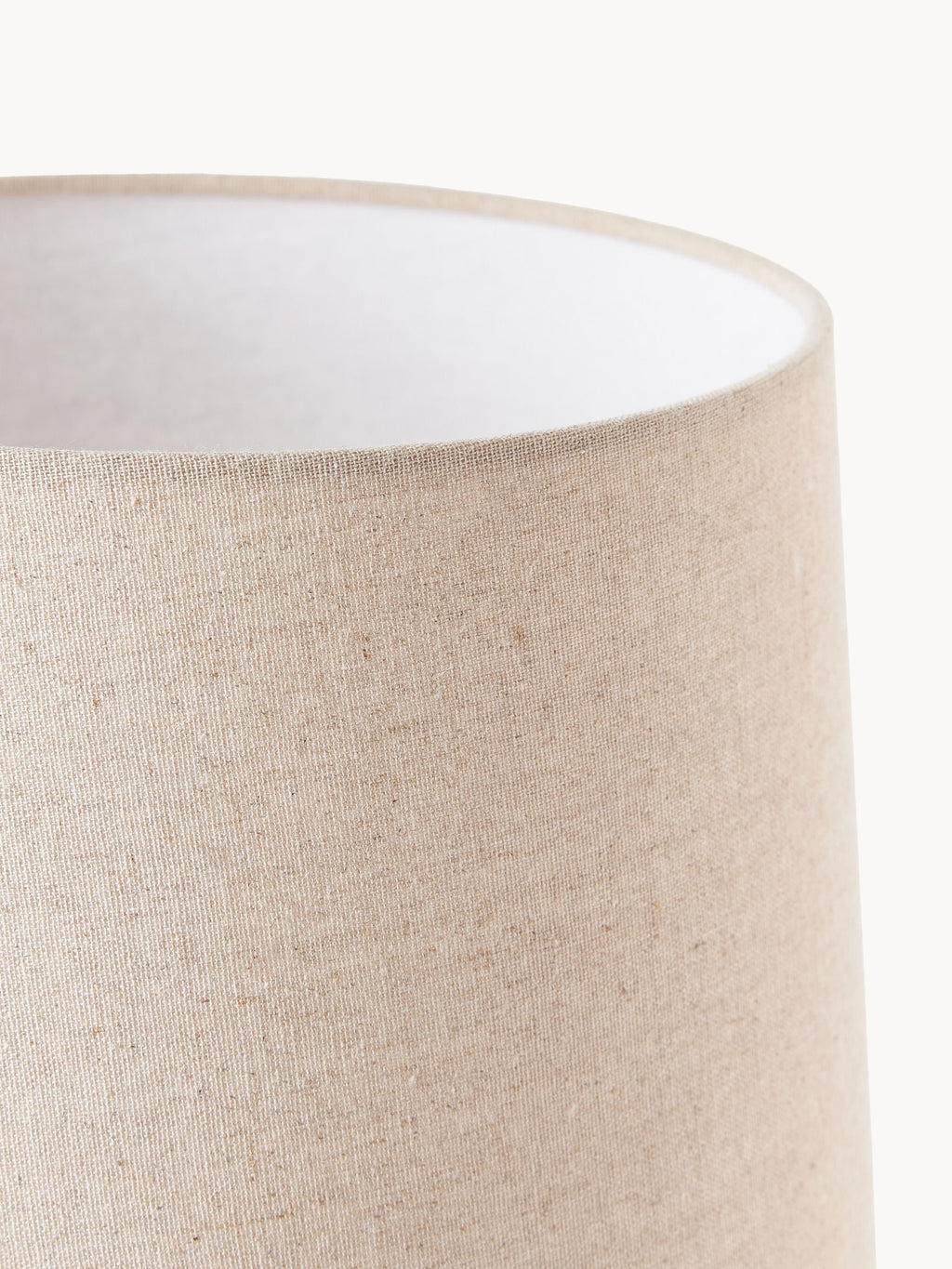 Grande lampe à poser en béton Braxton - Blanc crème, beige