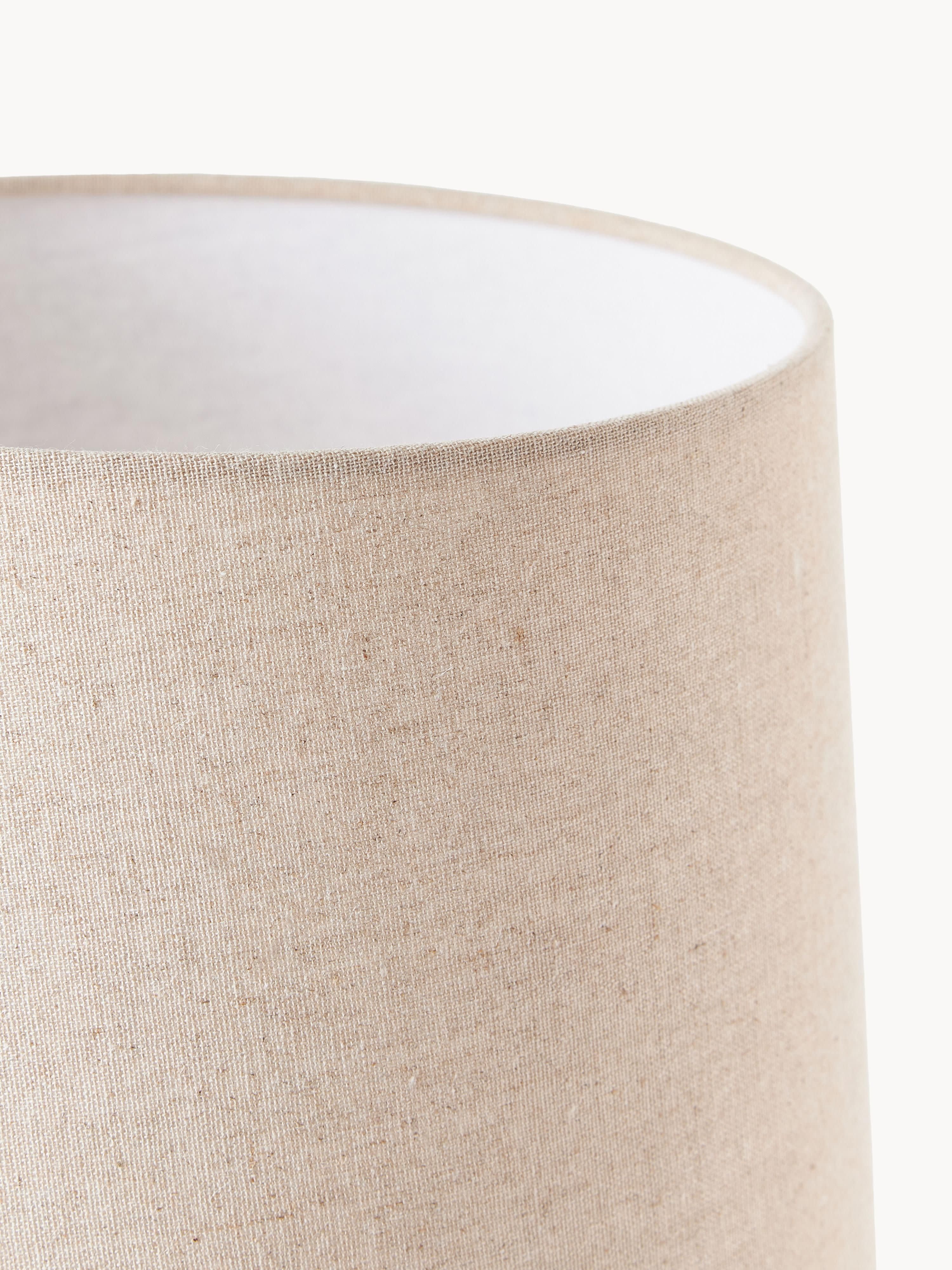 Grande lampe à poser en béton Braxton - Blanc crème, beige