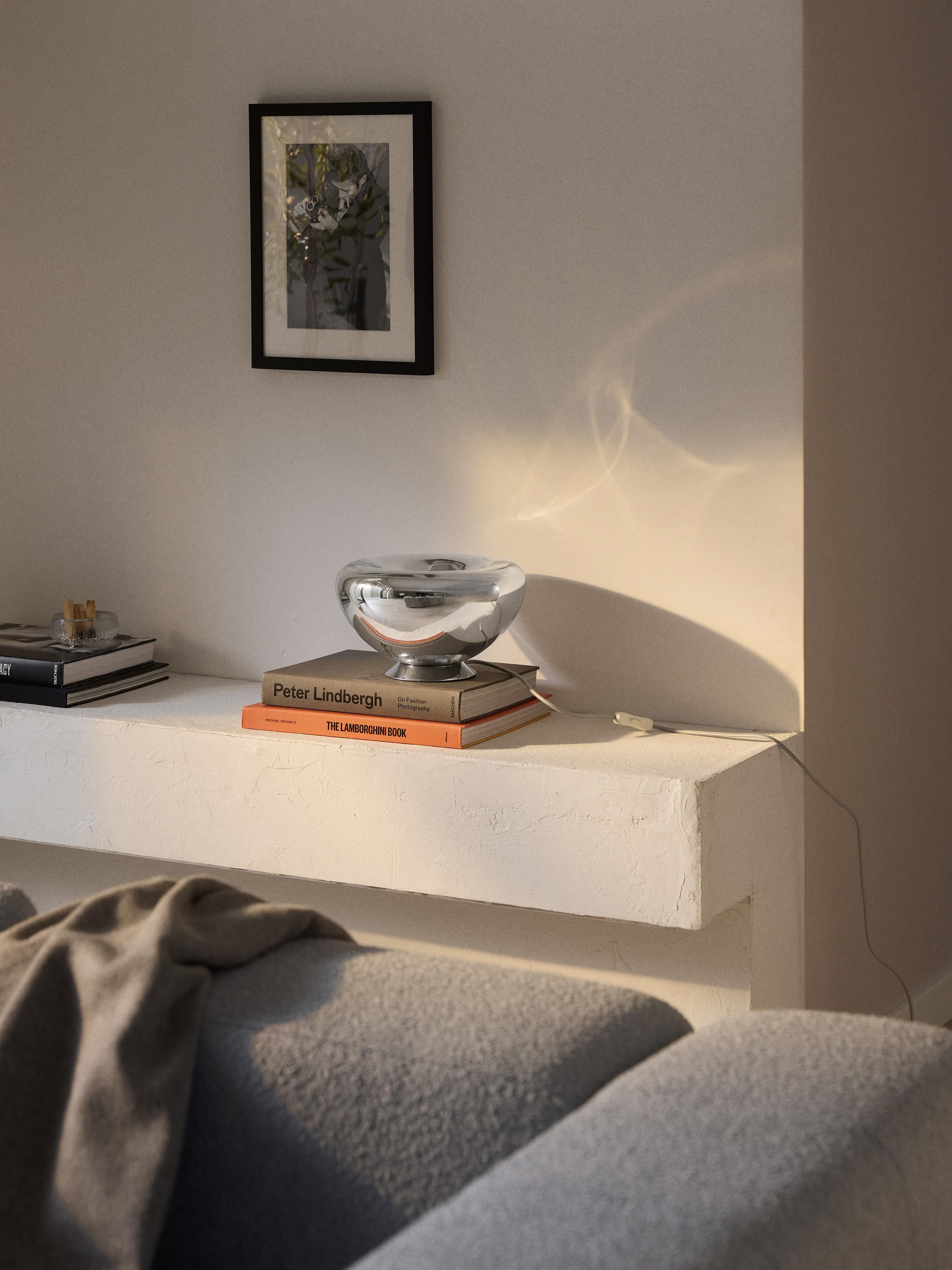 Lampe à poser Aleksi - Gris chrome