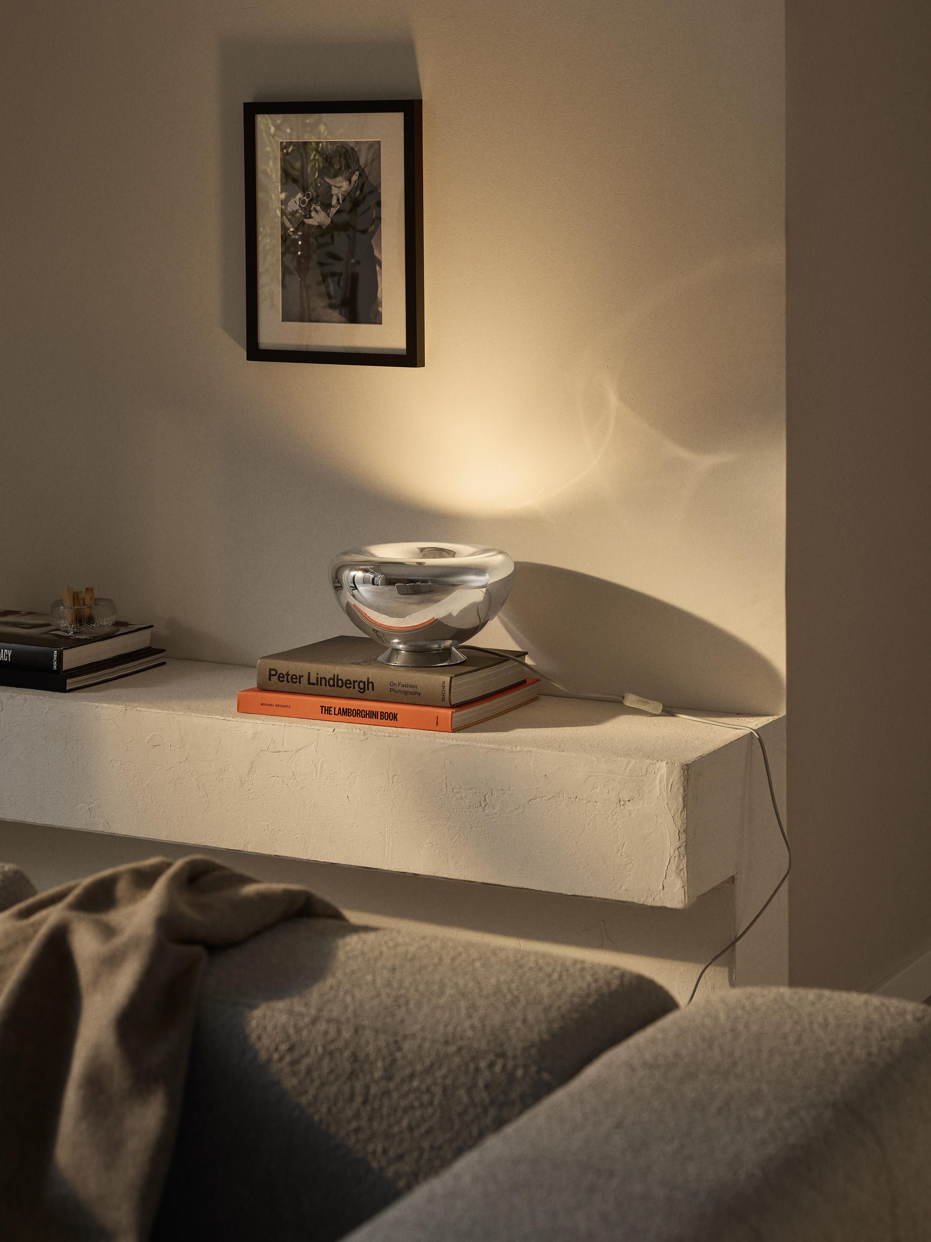 Lampe à poser Aleksi - Gris chrome