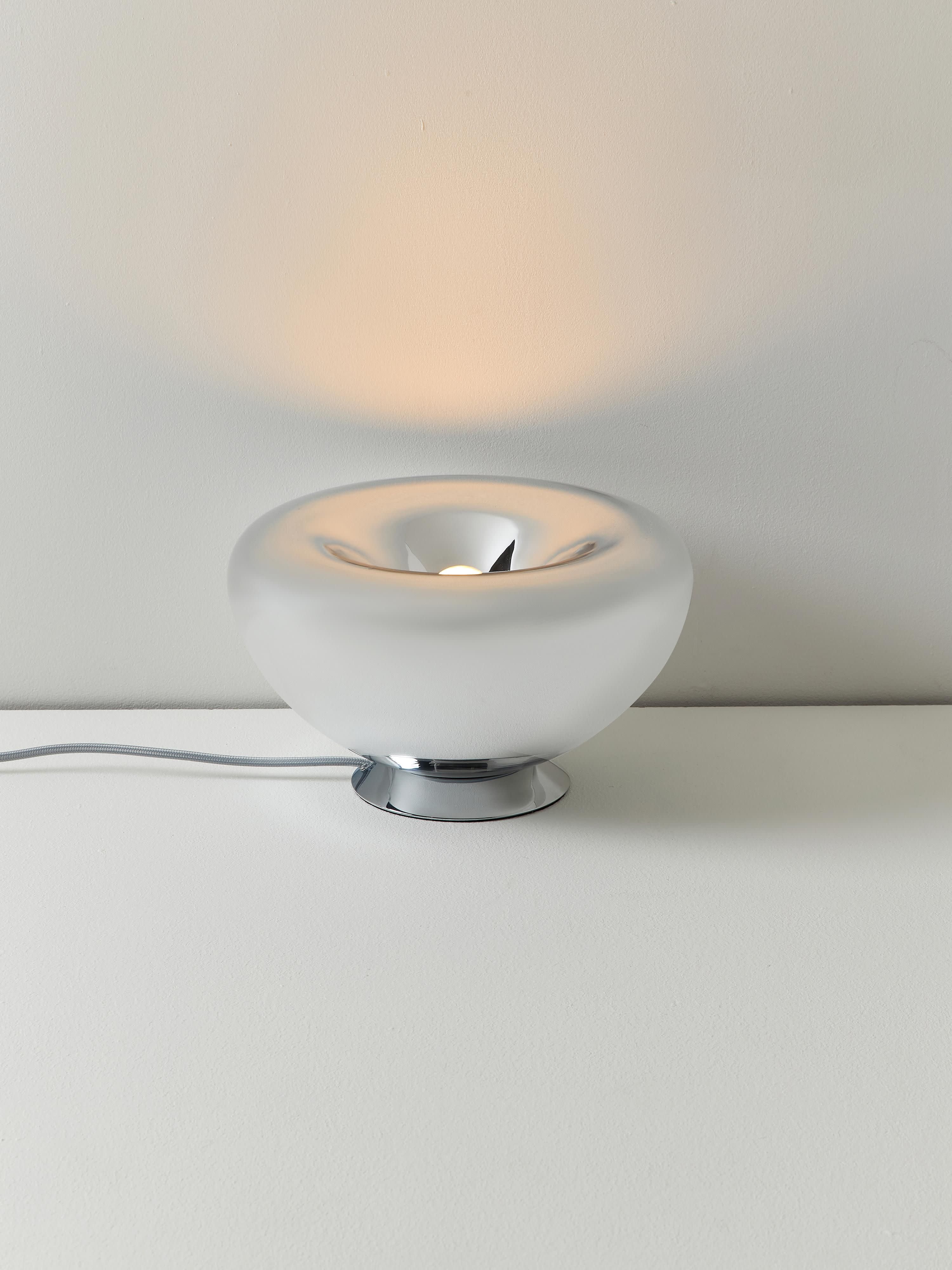 Lampe à poser Aleksi - Gris chrome