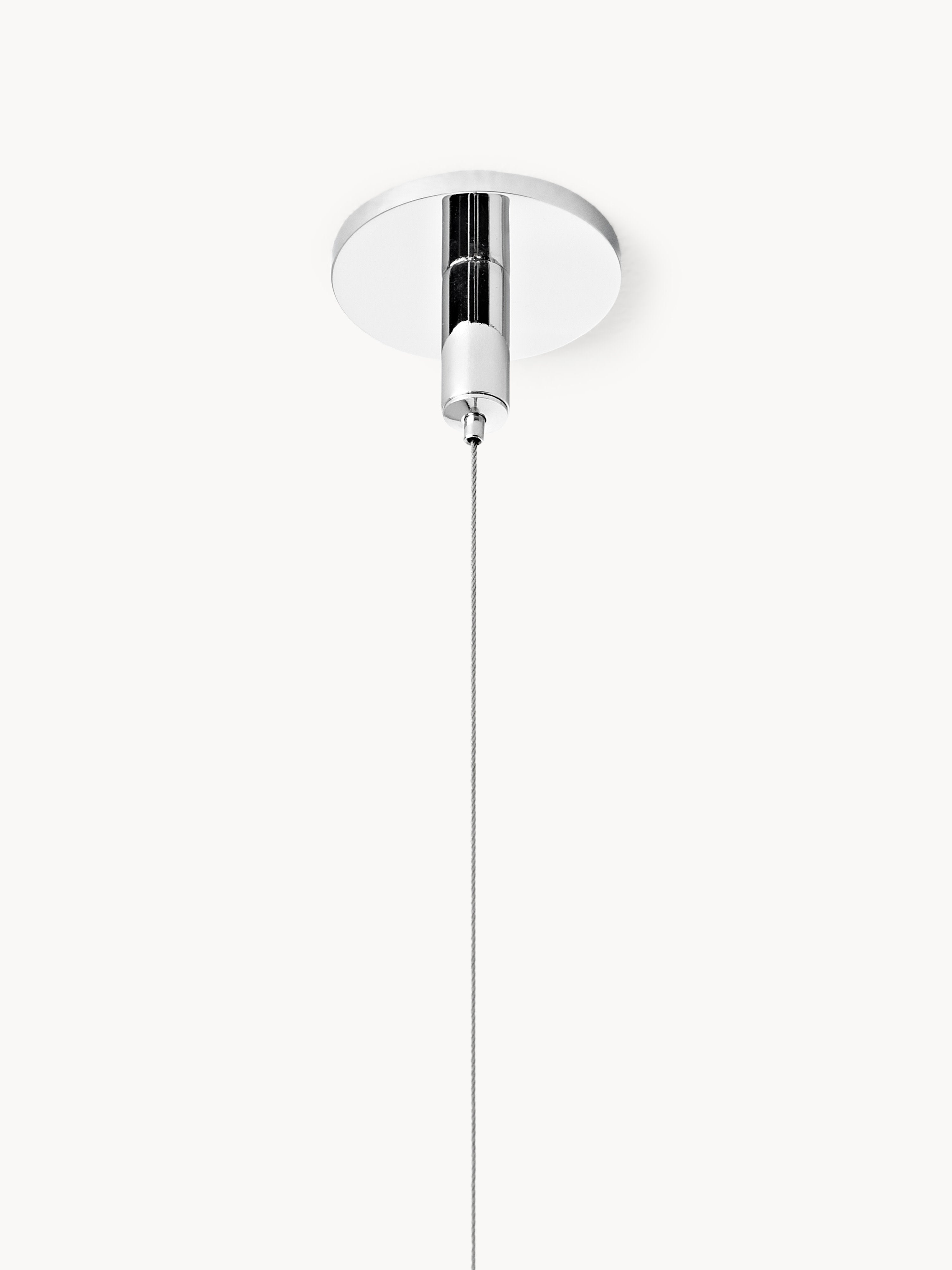 Suspension LED Evar - Abat-jour : blanc
Corps de lampe : couleur chrome