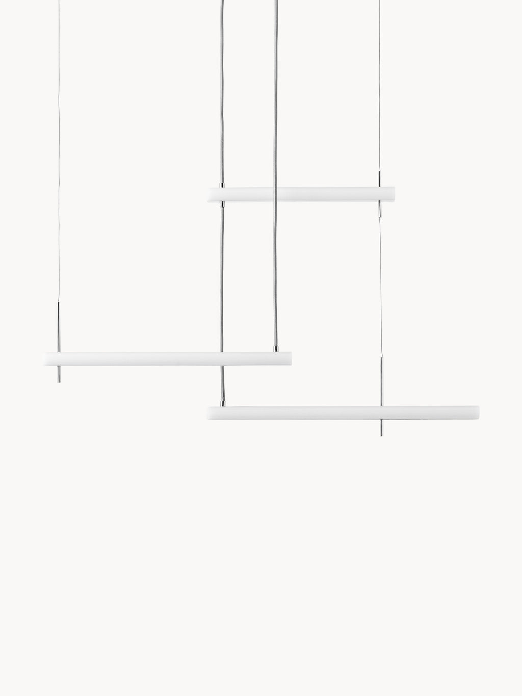 Suspension LED Evar - Abat-jour : blanc
Corps de lampe : couleur chrome