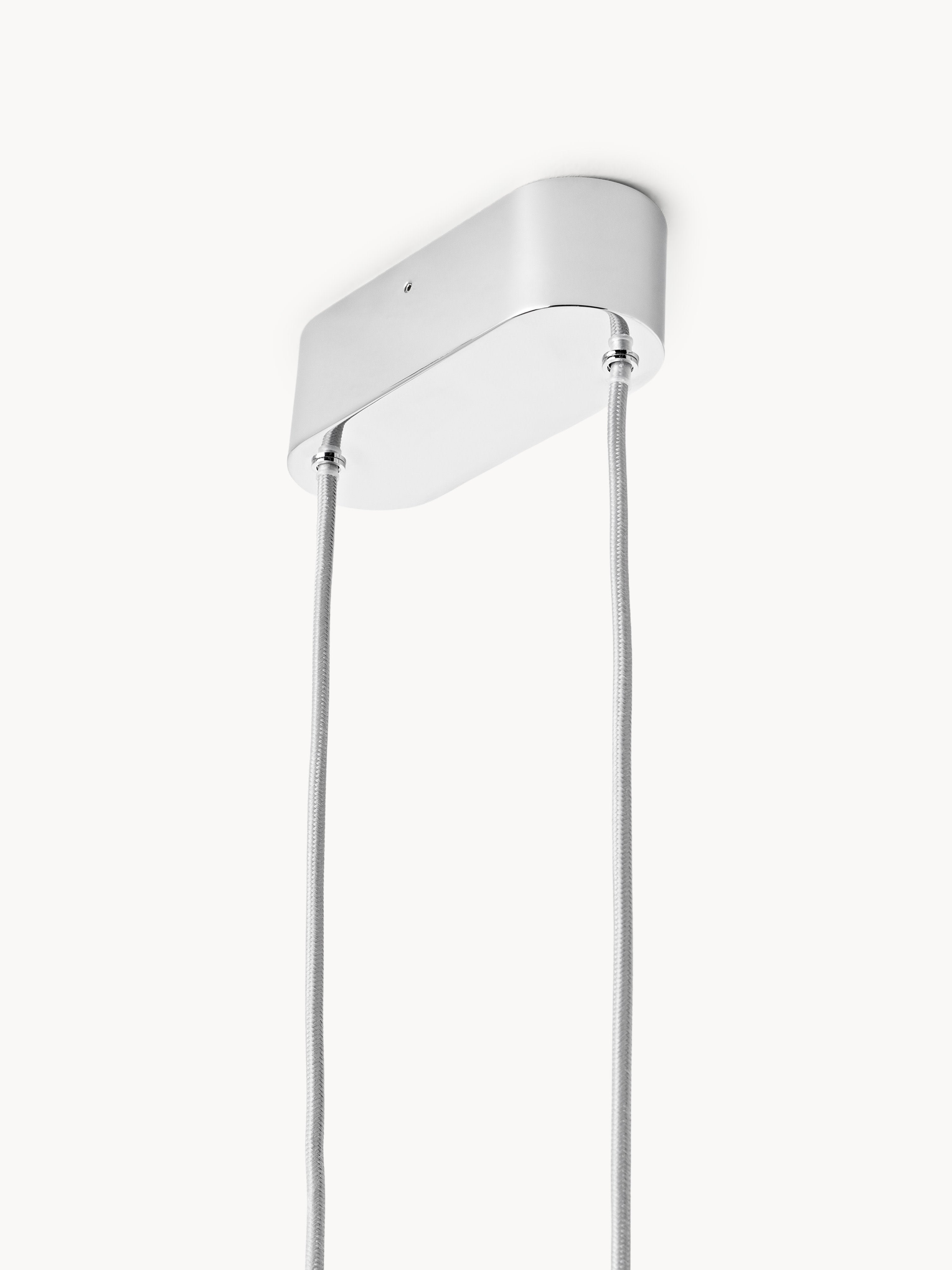 Suspension LED Evar - Abat-jour : blanc
Corps de lampe : couleur chrome