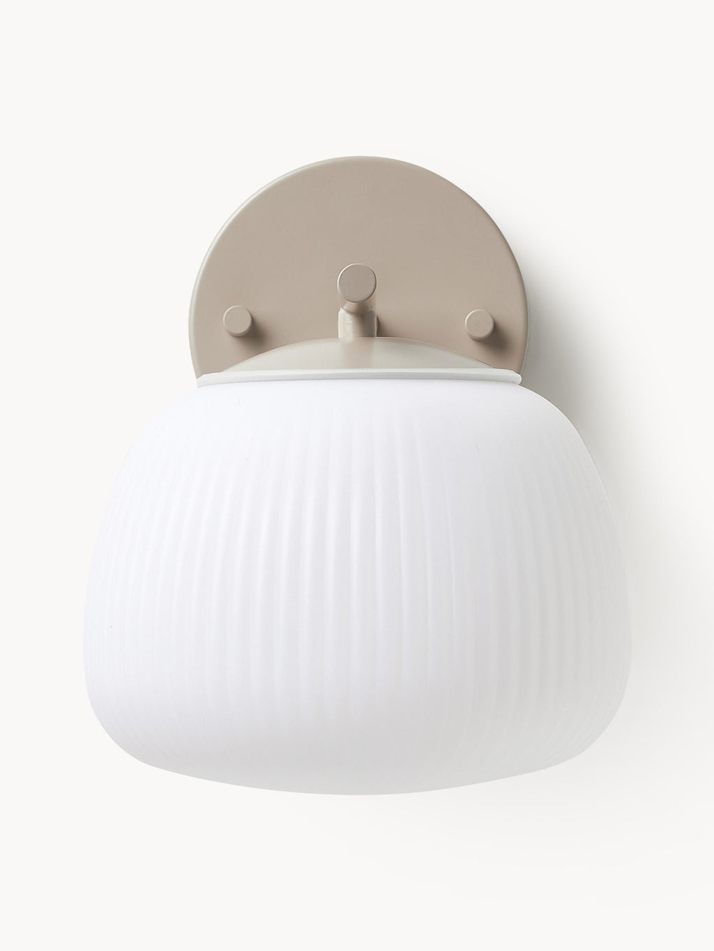 Applique murale d'extérieur Holte - Blanc, beige clair