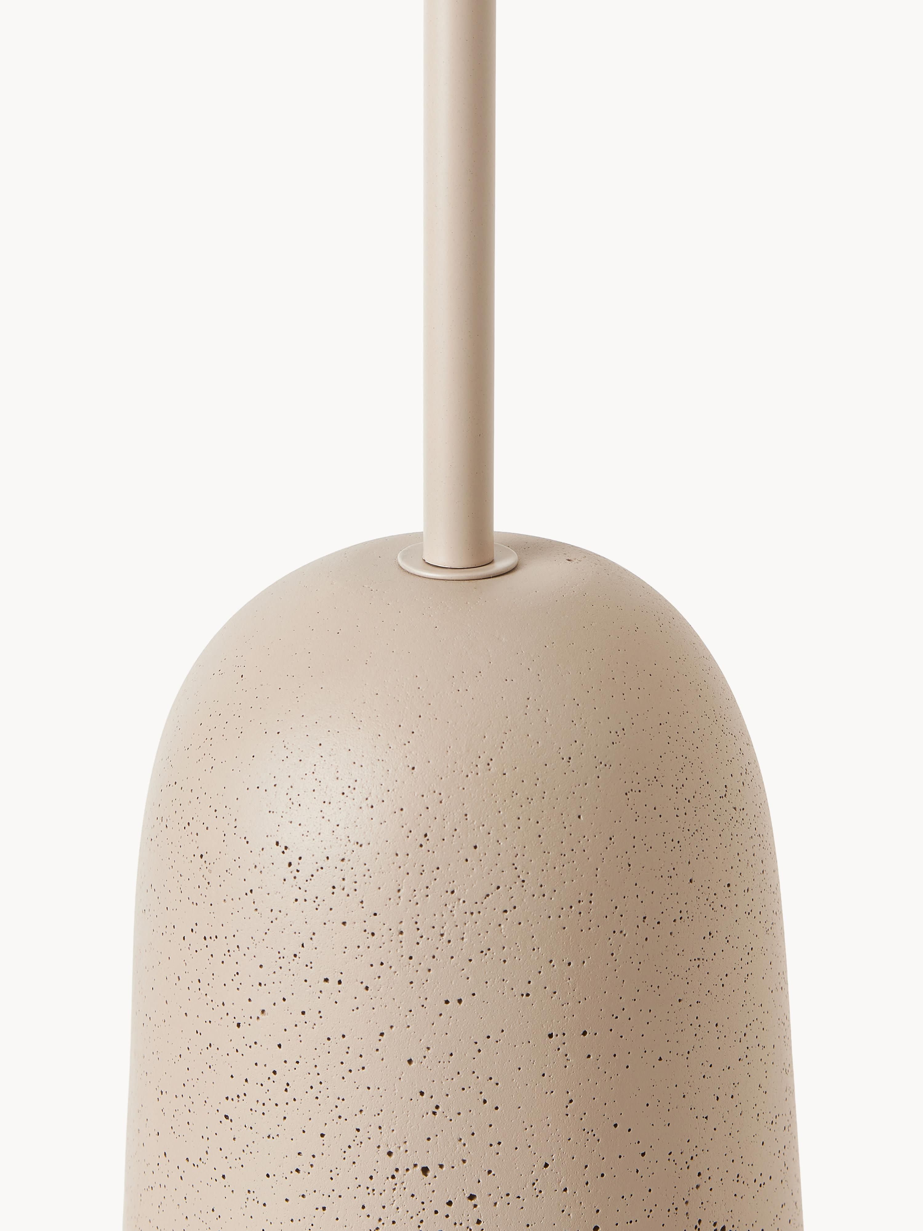 Lampadaire avec pied en béton Braxton - Blanc crème, beige