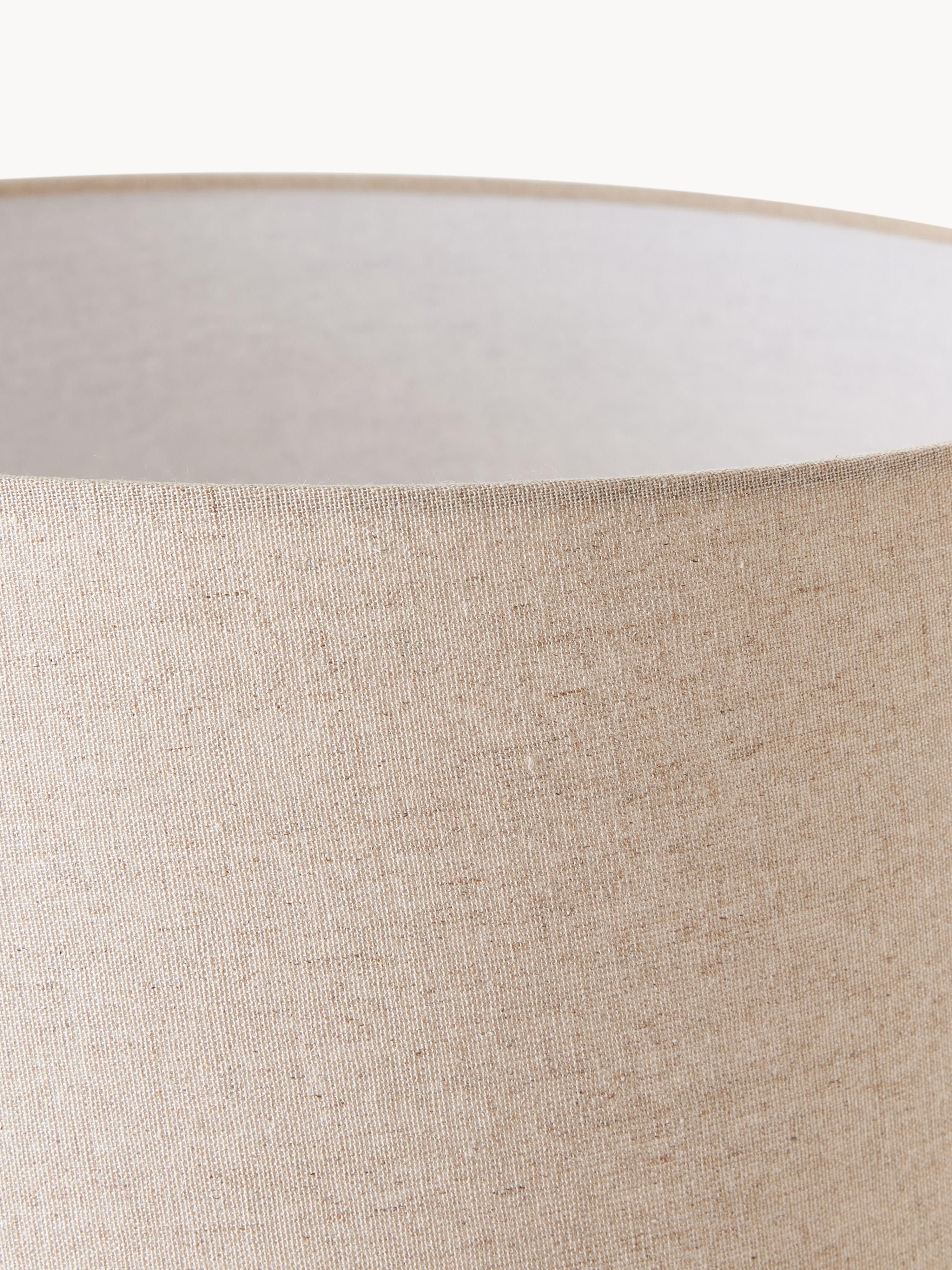 Lampadaire avec pied en béton Braxton - Blanc crème, beige