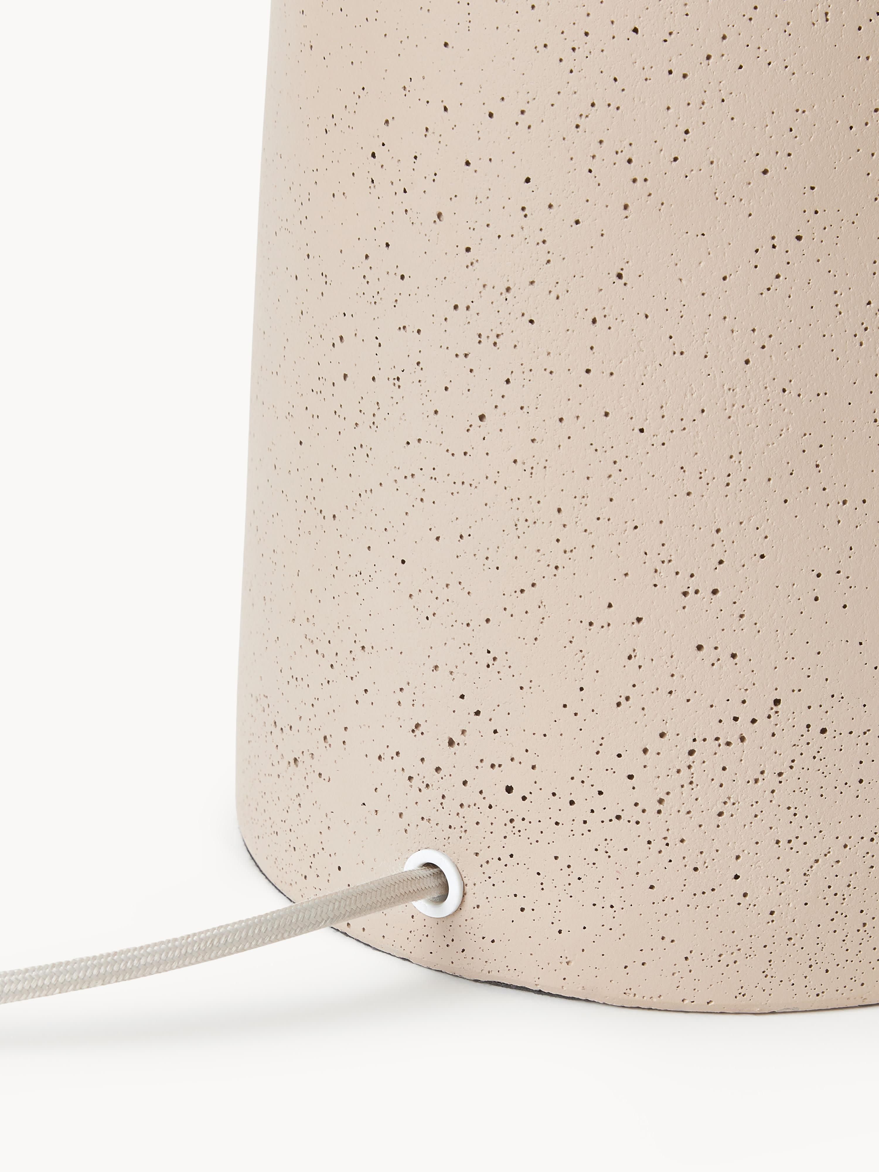 Lampadaire avec pied en béton Braxton - Blanc crème, beige