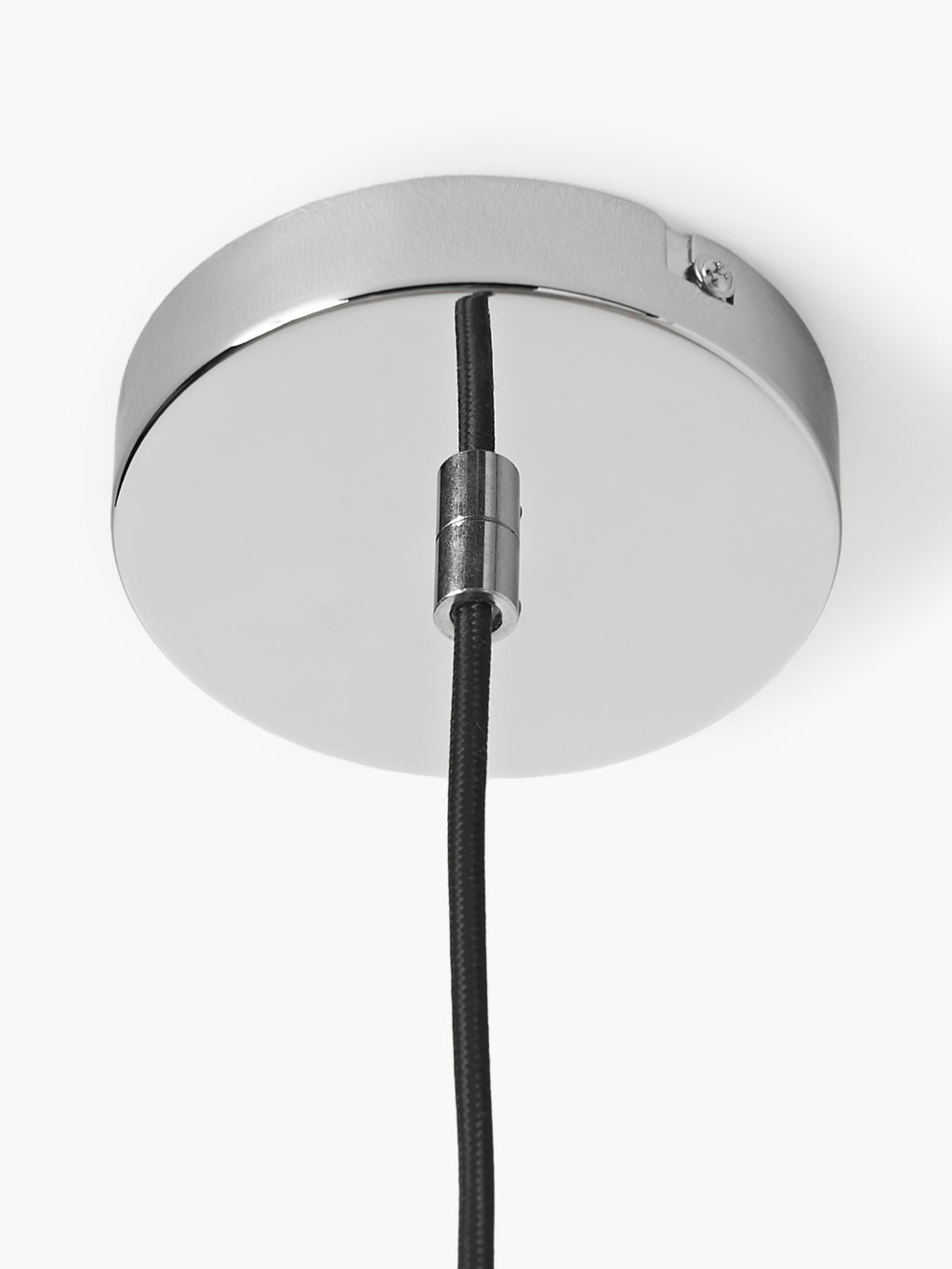 Suspension en verre Oystein - Taupe, argenté