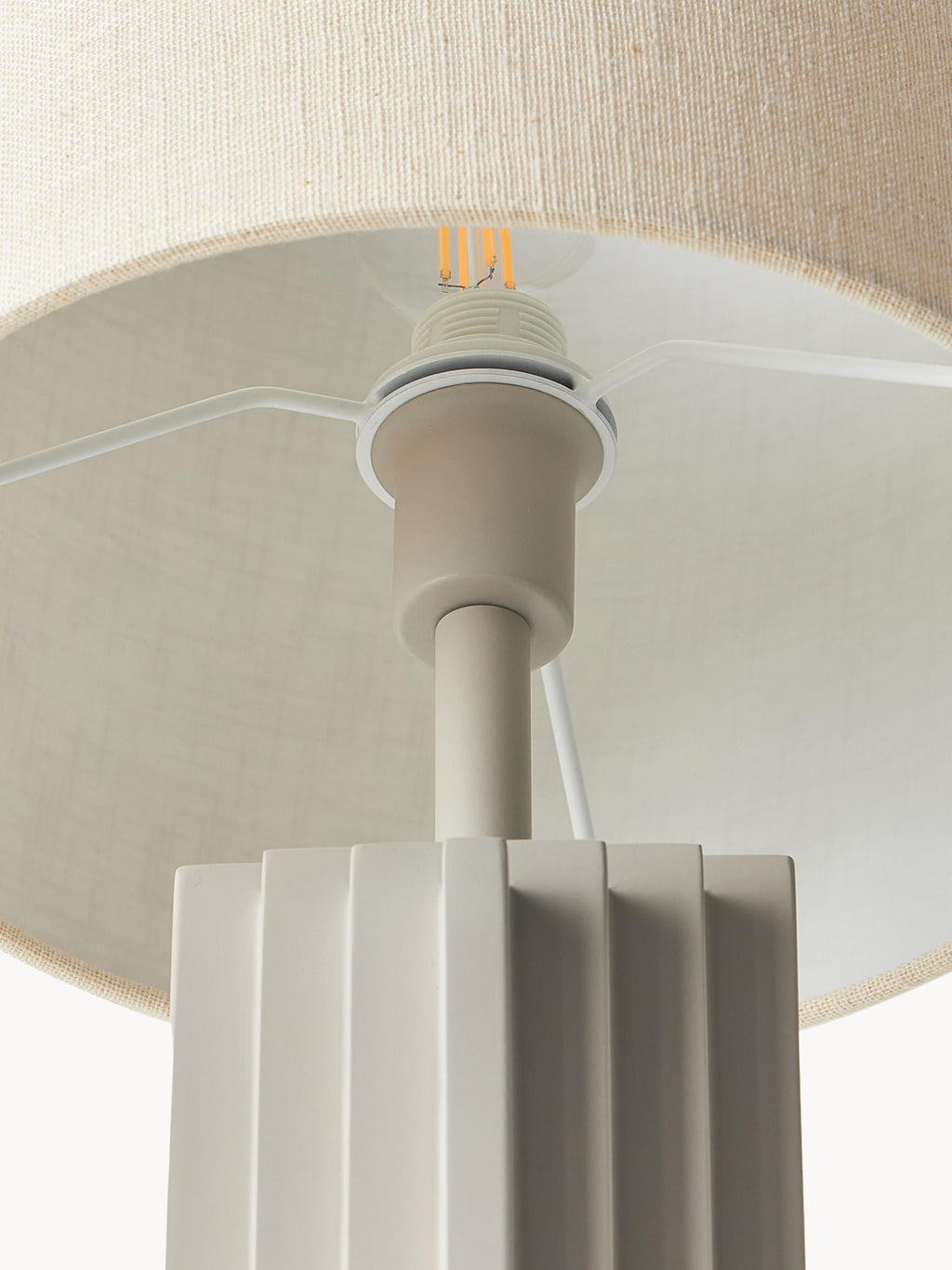 Lampe à poser design Dane - Beige, grège