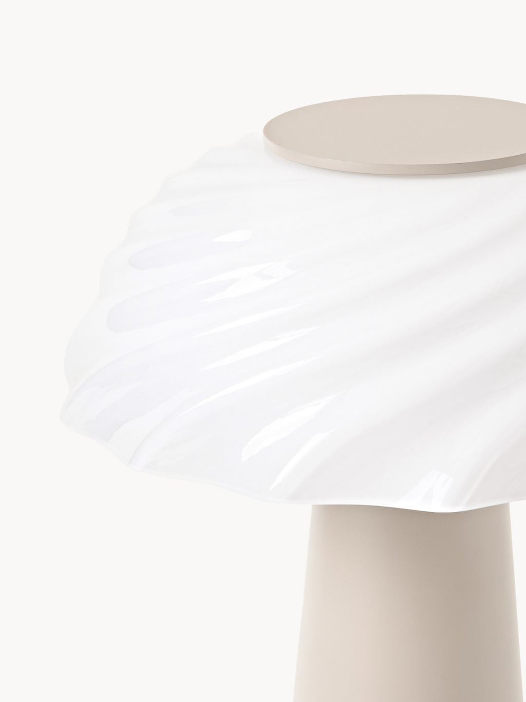 Lampe à poser Paal - Blanc, beige clair
