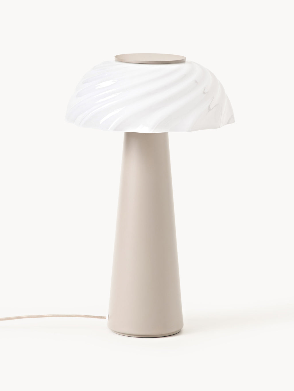 Lampe à poser Paal - Blanc, beige clair