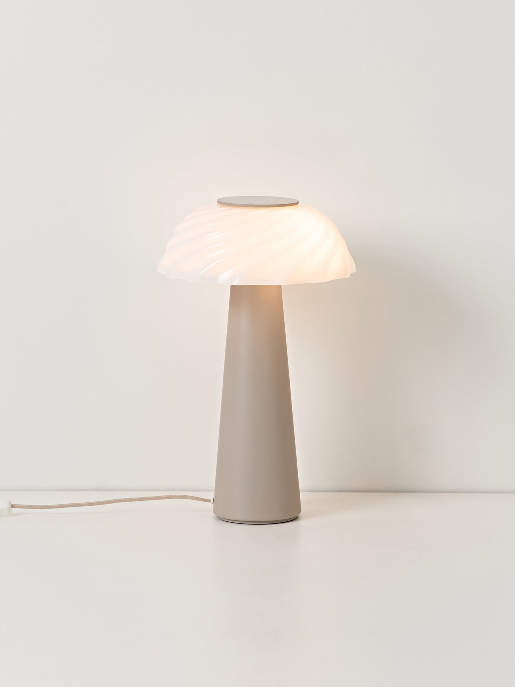 Lampe à poser Paal - Blanc, beige clair