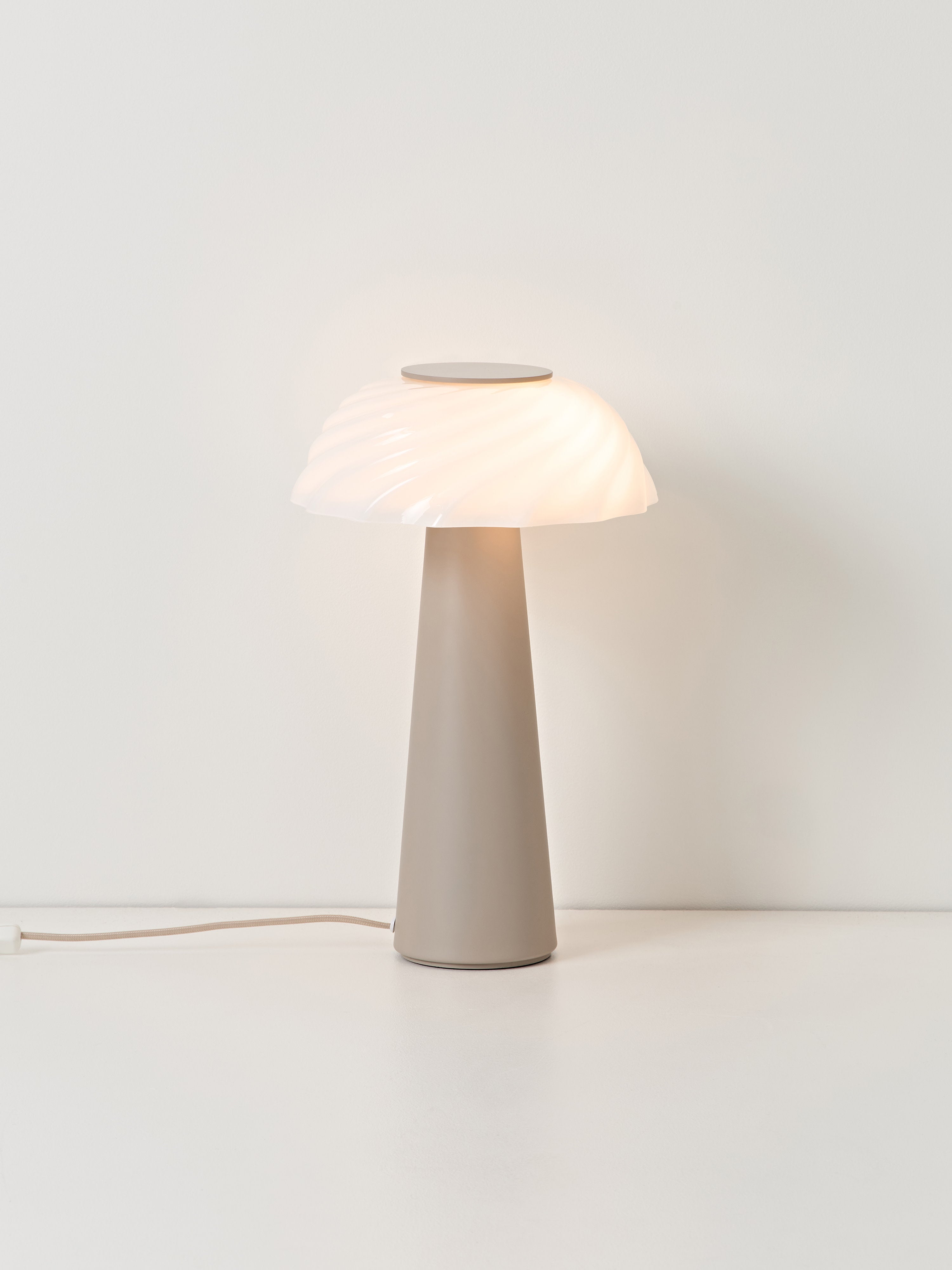 Lampe à poser Paal - Blanc, beige clair