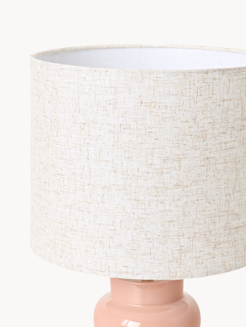 Grande lampe à poser en céramique Vaino - Rose