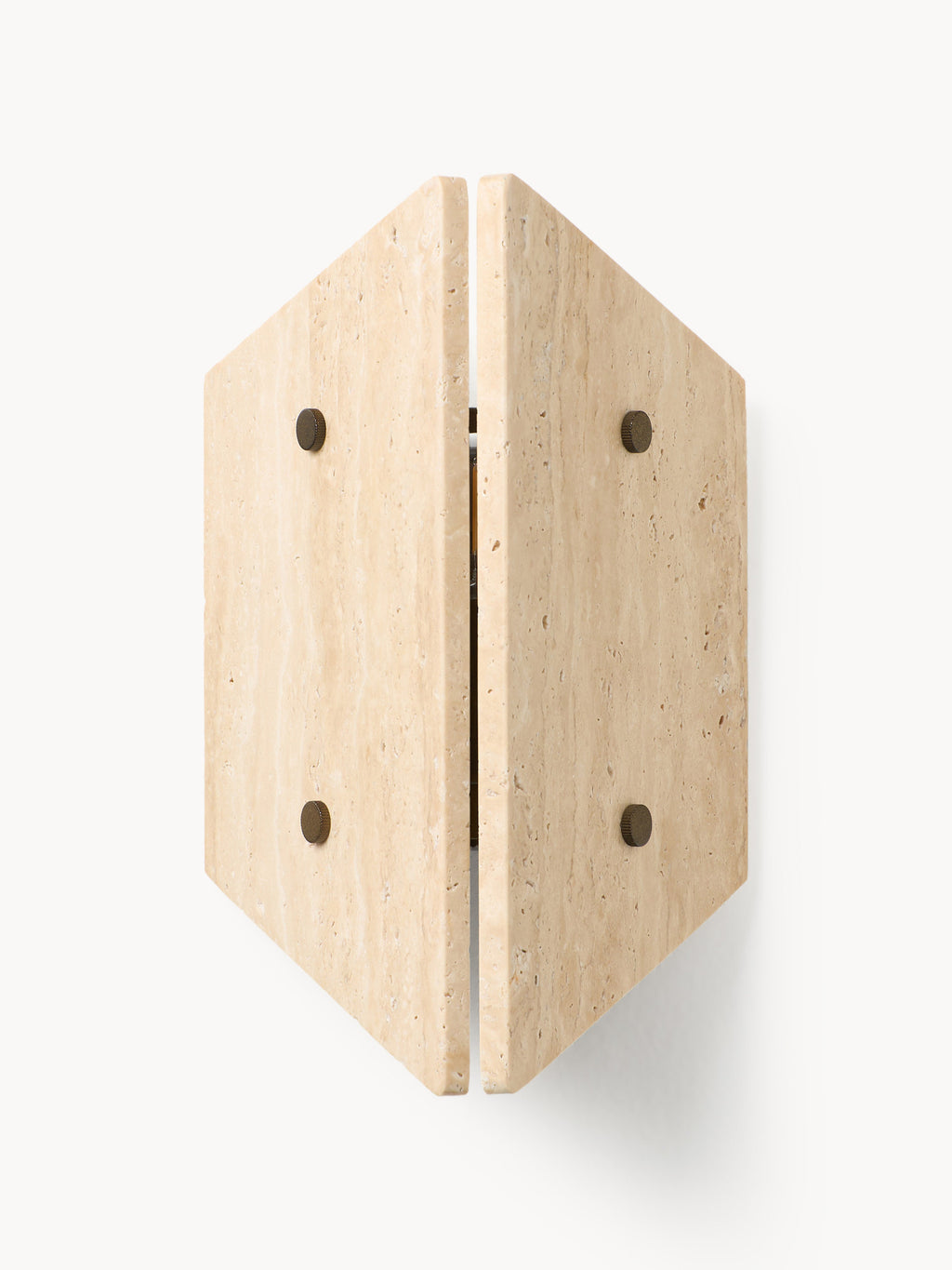 Applique murale en travertin Leino - Travertin multicolore