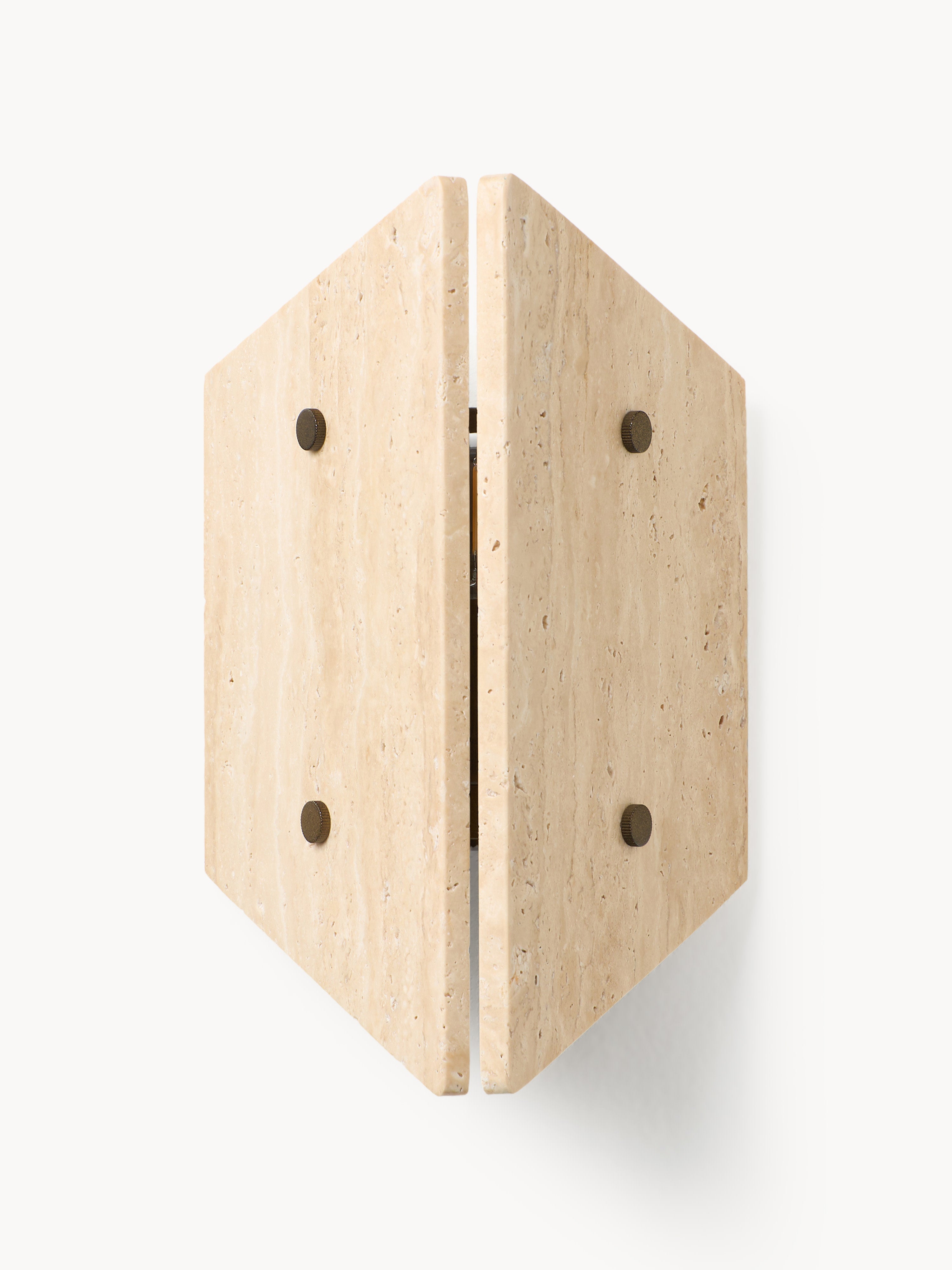 Applique murale en travertin Leino - Travertin multicolore