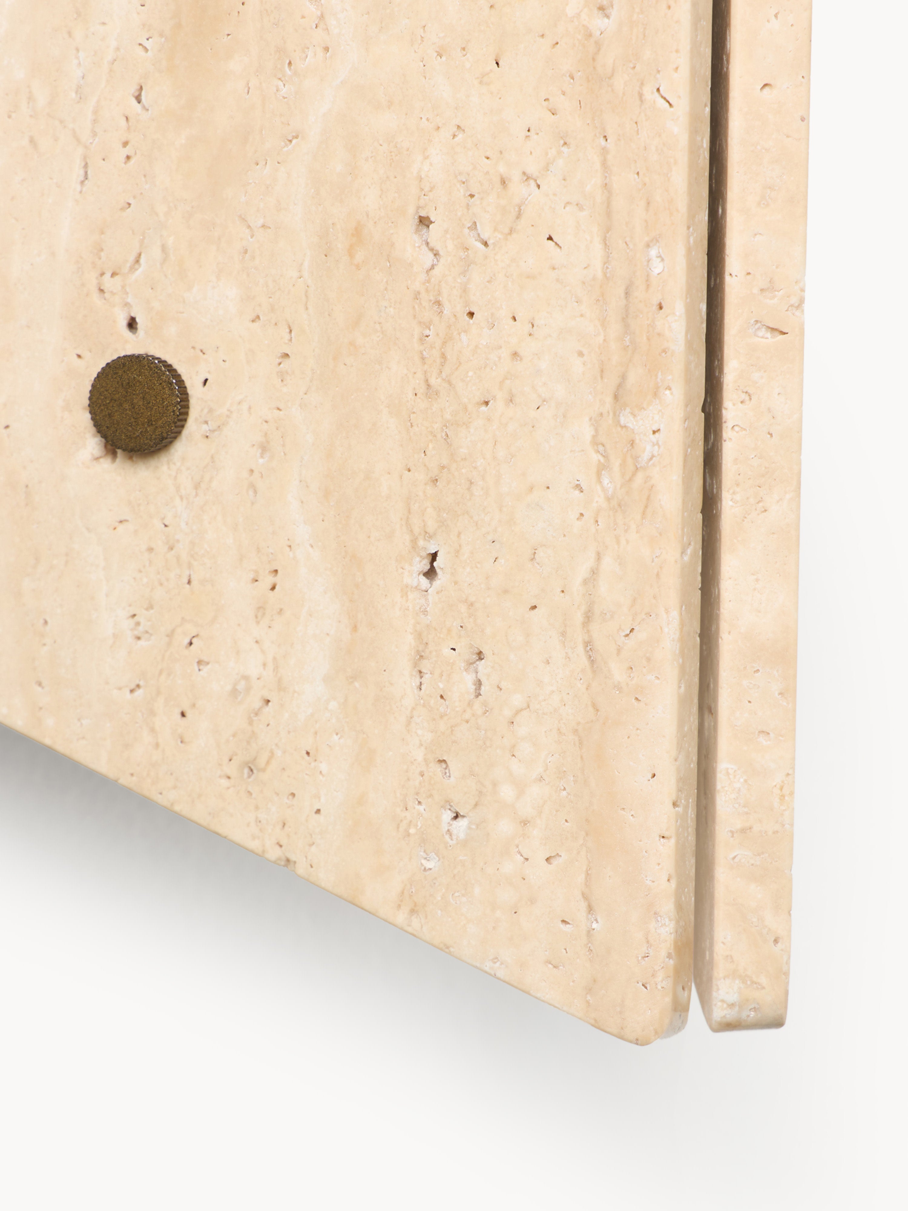 Applique murale en travertin Leino - Travertin multicolore