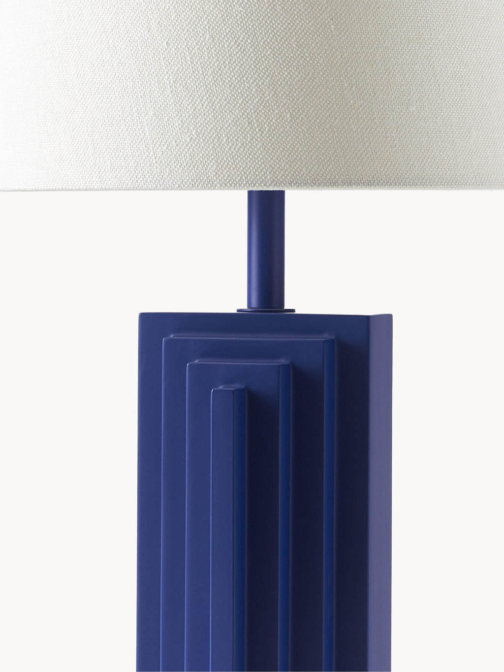 Lampe à poser design Dane - Gris clair, bleu foncé