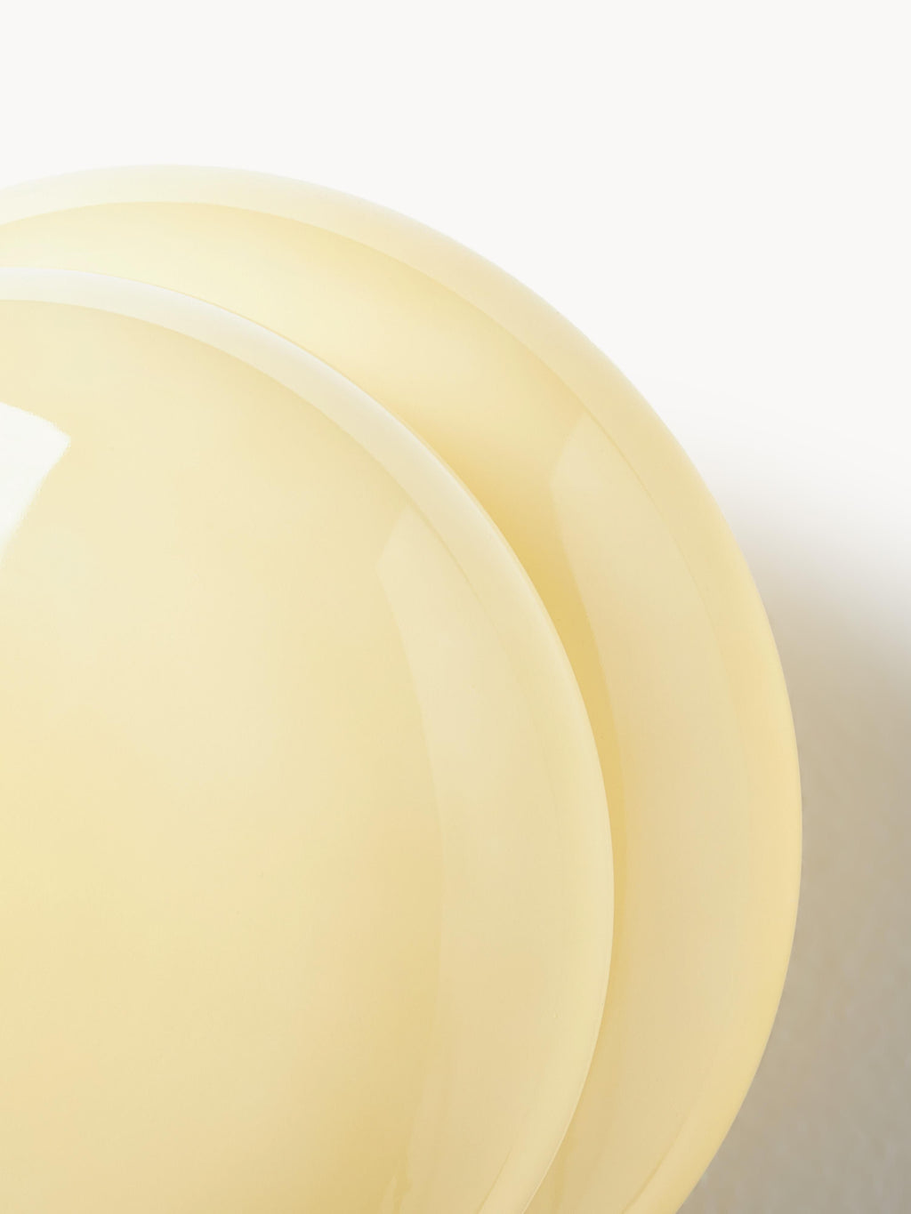 Applique murale en verre opalescent Hewitt - Jaune pâle