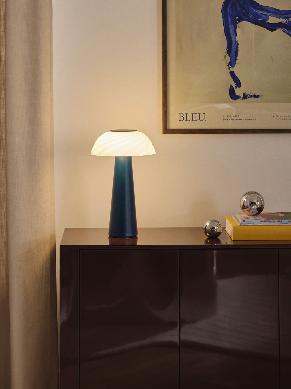 Lampe à poser Paal - Bleu foncé