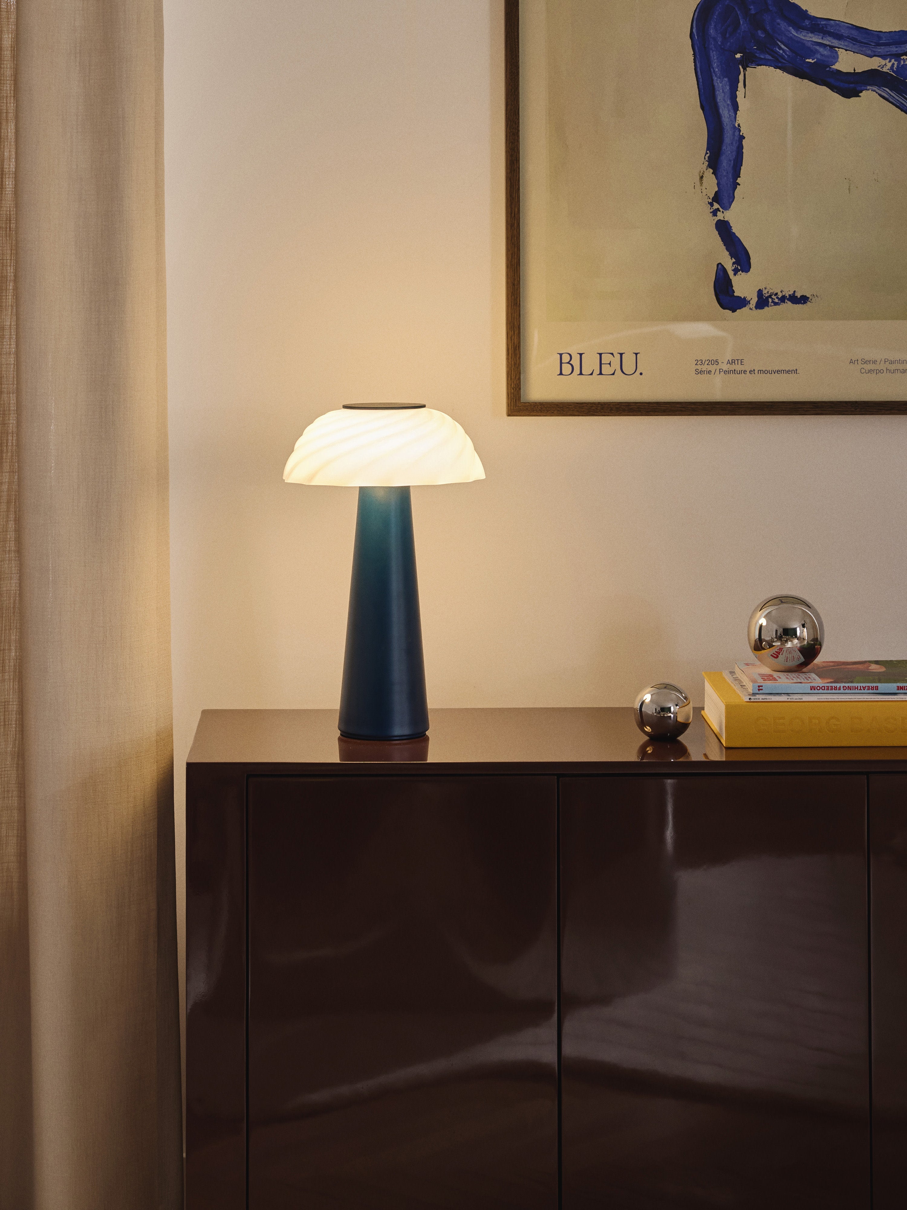 Lampe à poser Paal - Bleu foncé