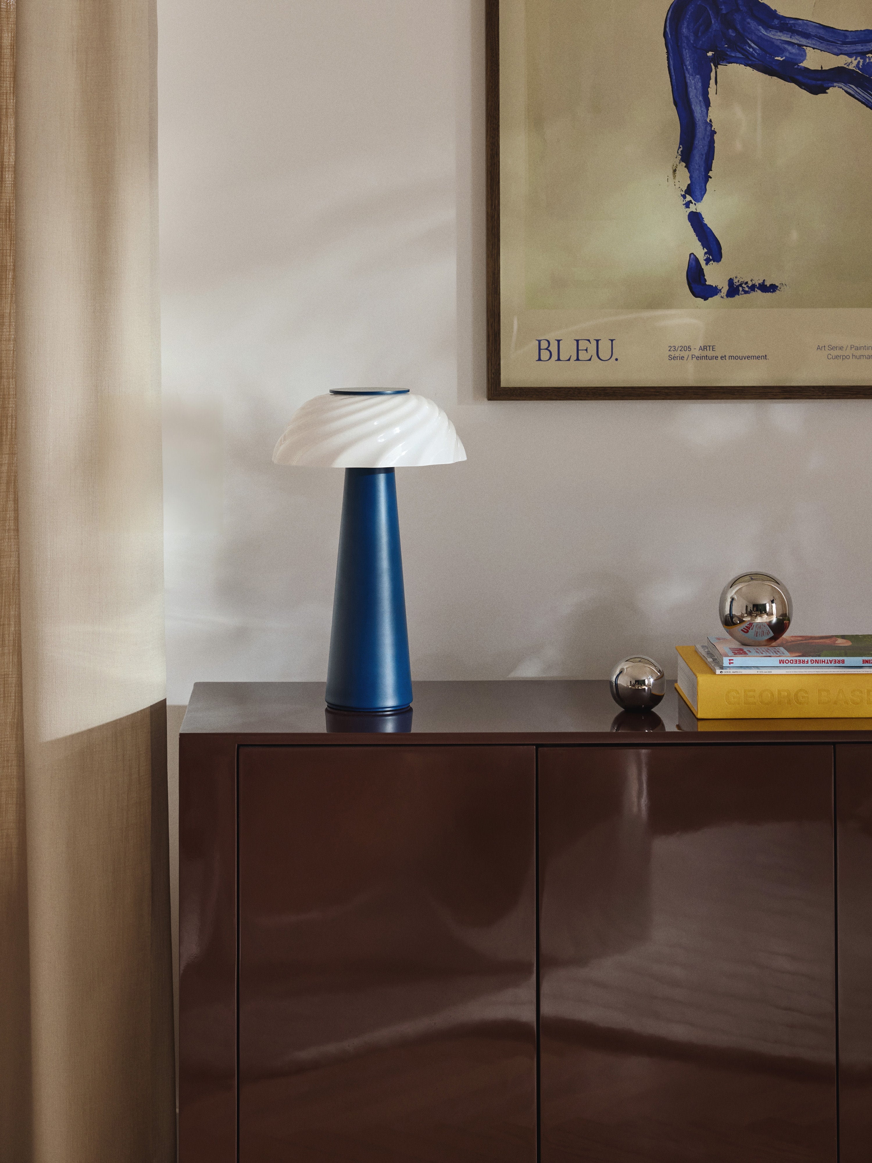 Lampe à poser Paal - Bleu foncé