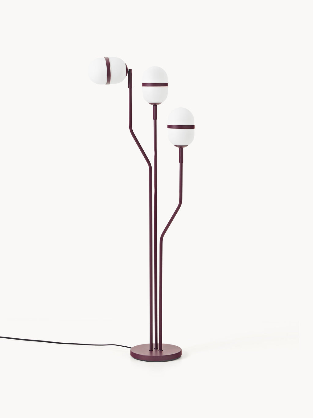Lampadaire Steen - Lie de vin, mat