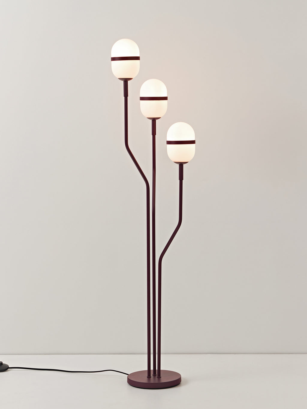 Lampadaire Steen - Lie de vin, mat