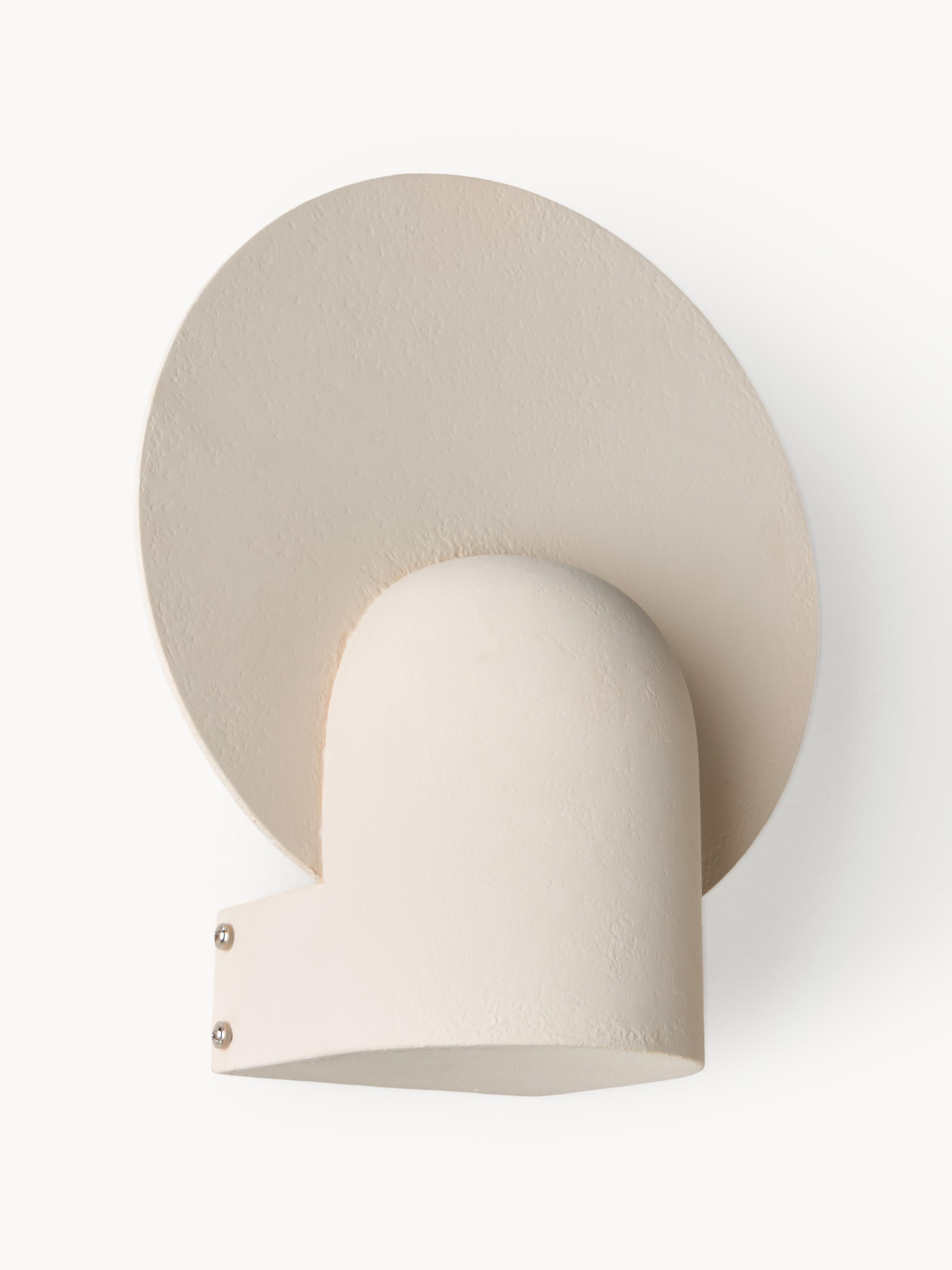 Applique murale en gypse Brent - Blanc crème