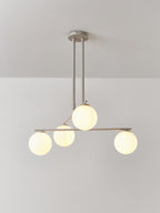 Suspension en verre opalescent Niilo - Blanc cassé, beige clair