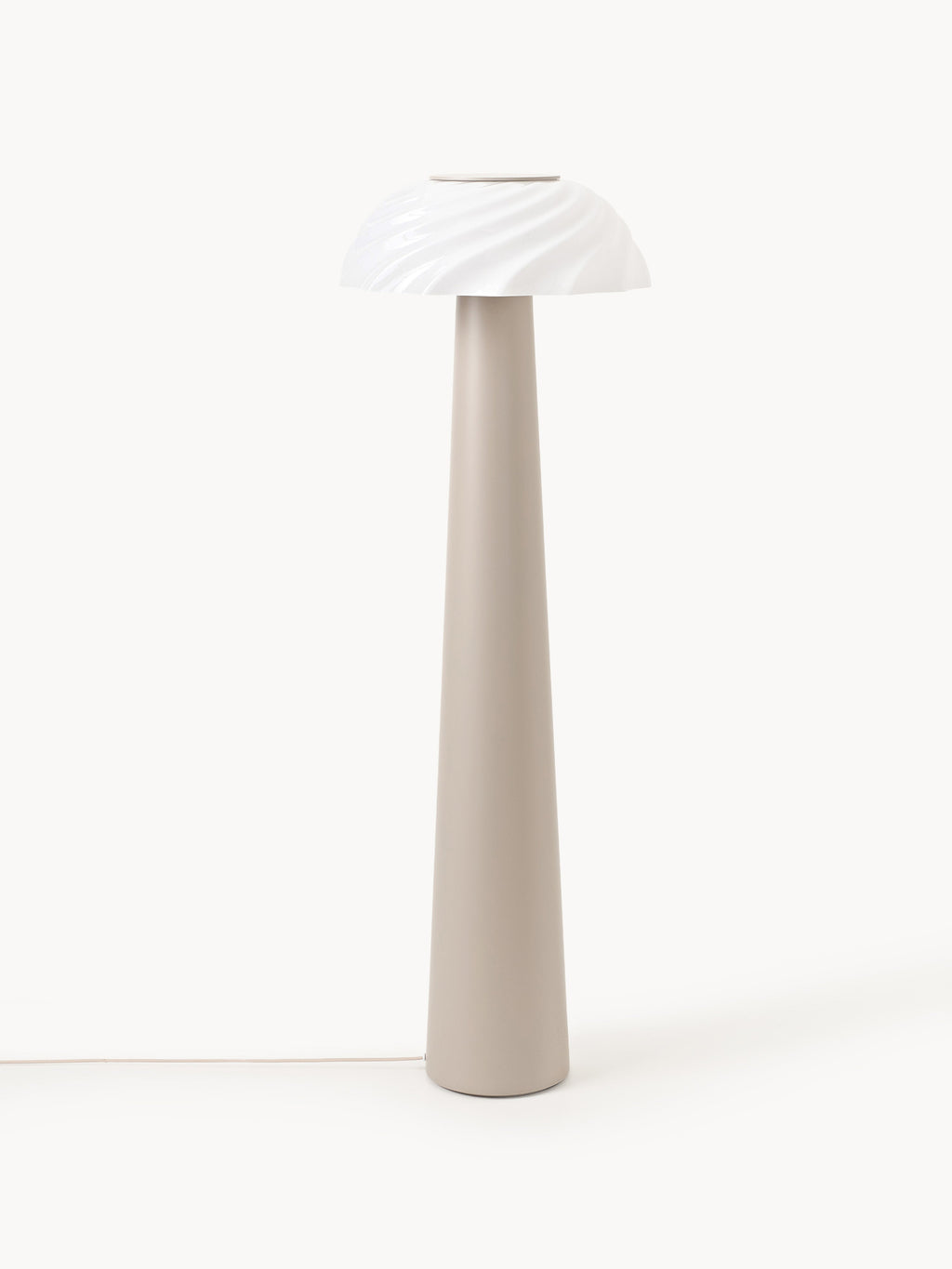 Petit lampadaire Paal - Beige clair, blanc