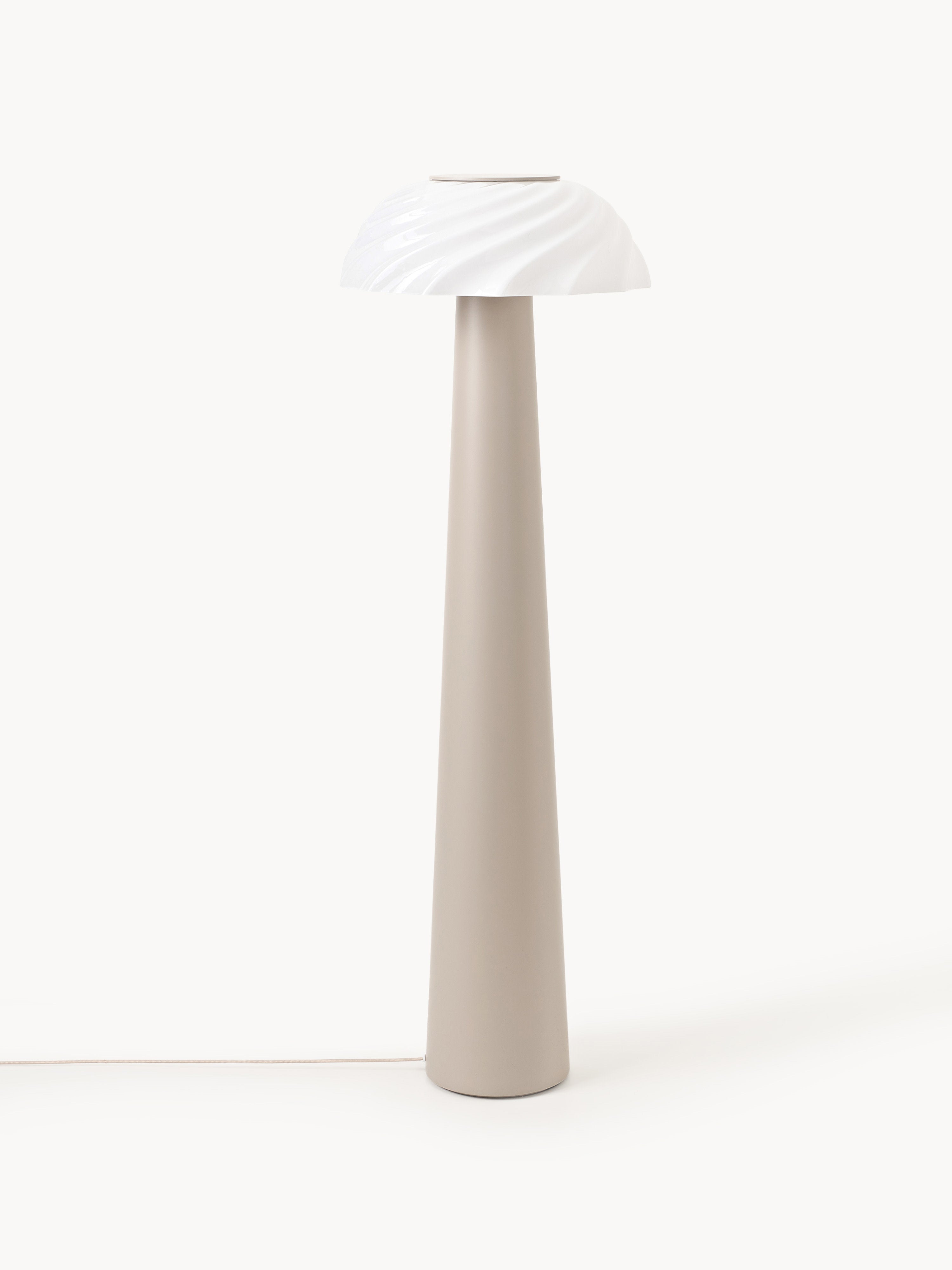Petit lampadaire Paal - Beige clair, blanc