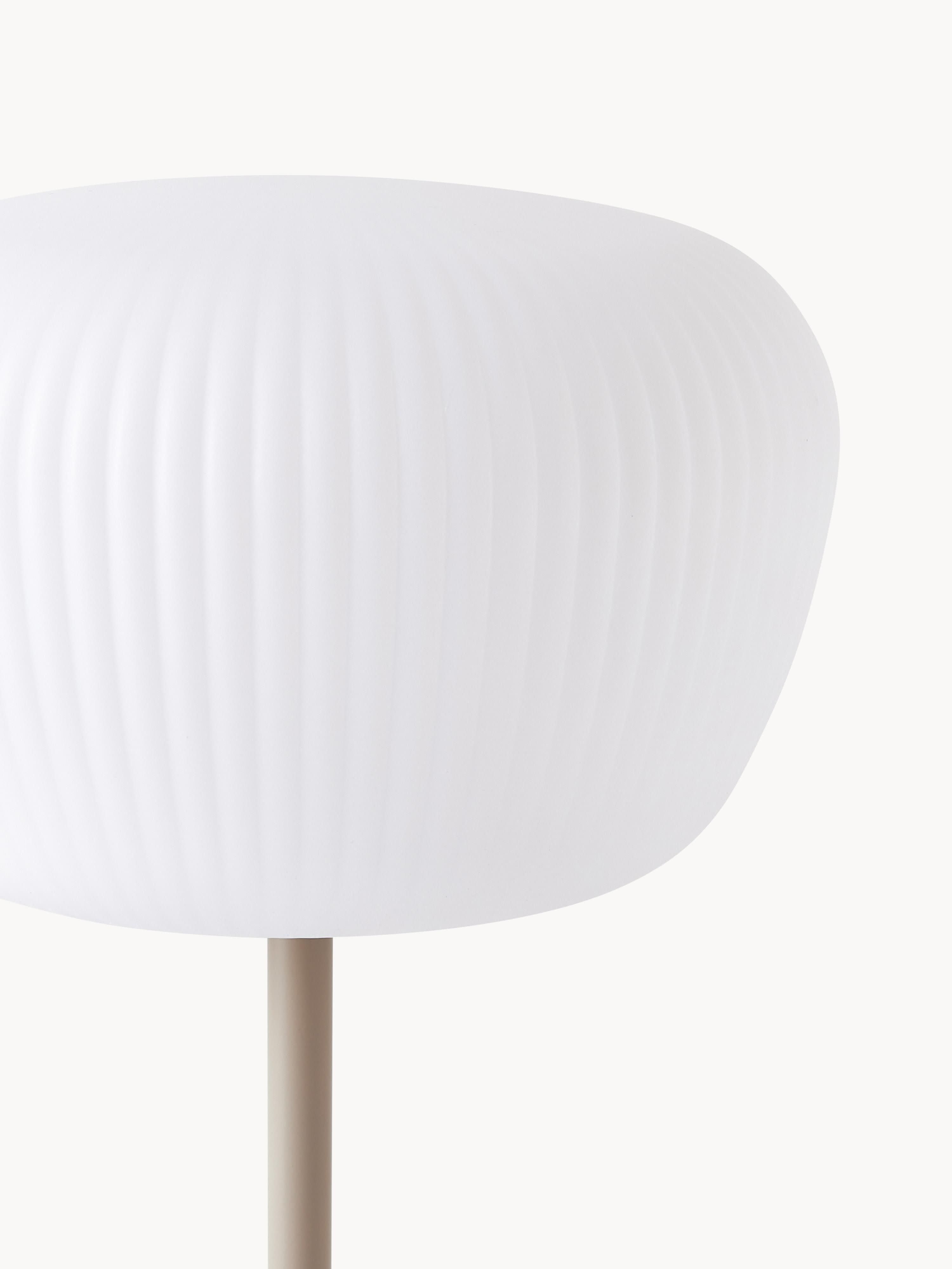 Lampe à poser mobile de jardin Holte, intensité ajustable - Blanc, beige clair