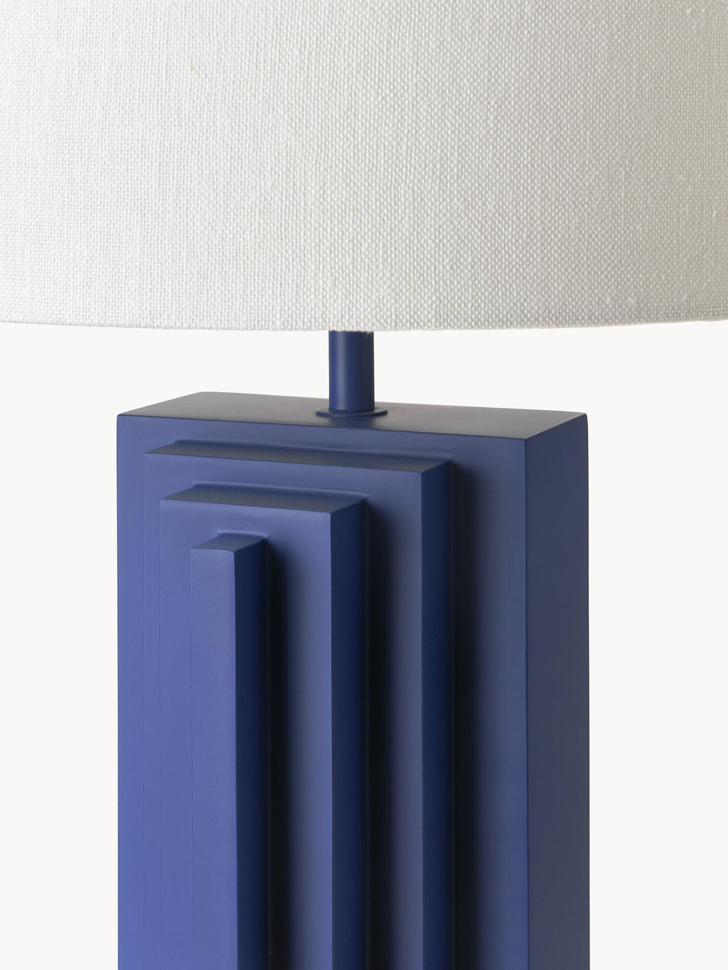 Lampadaire design Dane - Bleu foncé, blanc cassé