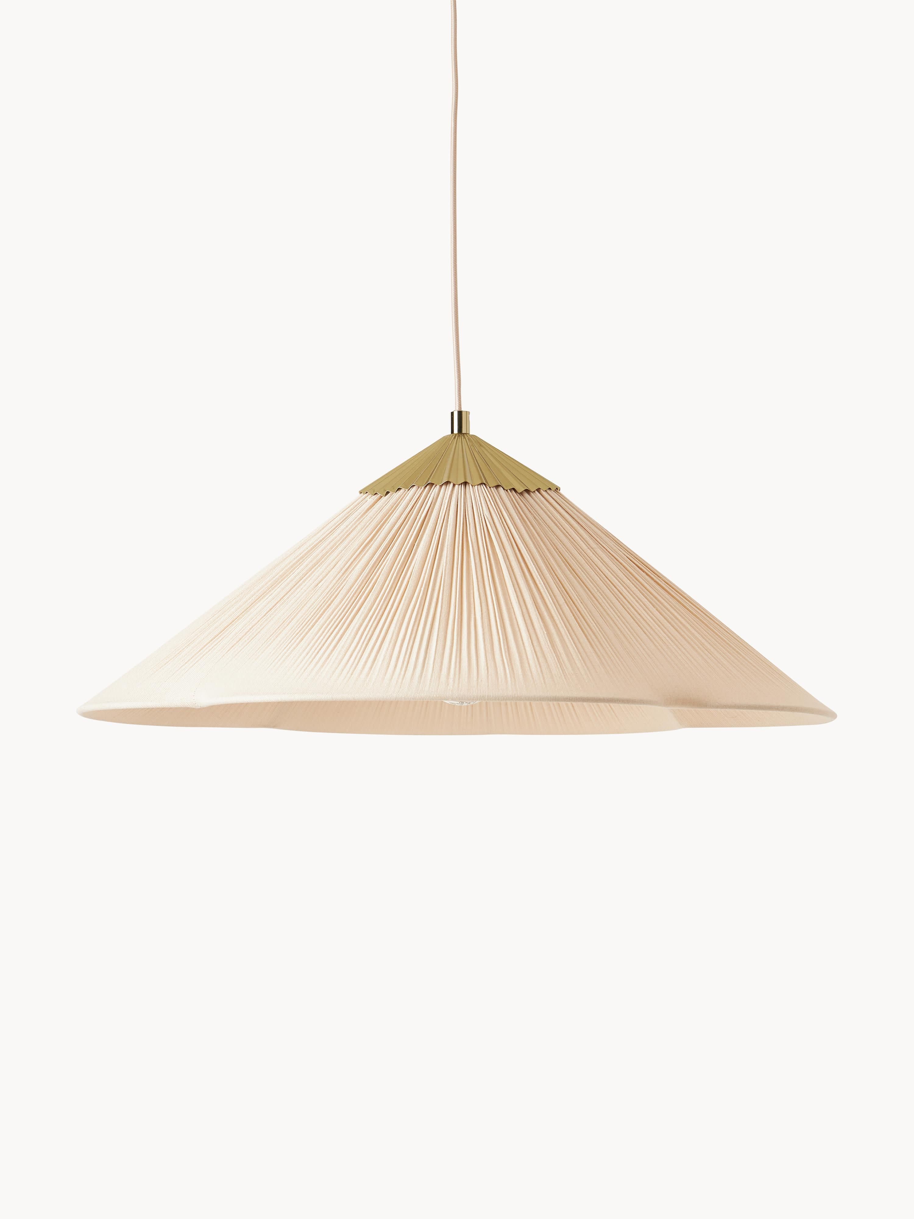 Suspension Soel - Blanc crème, doré