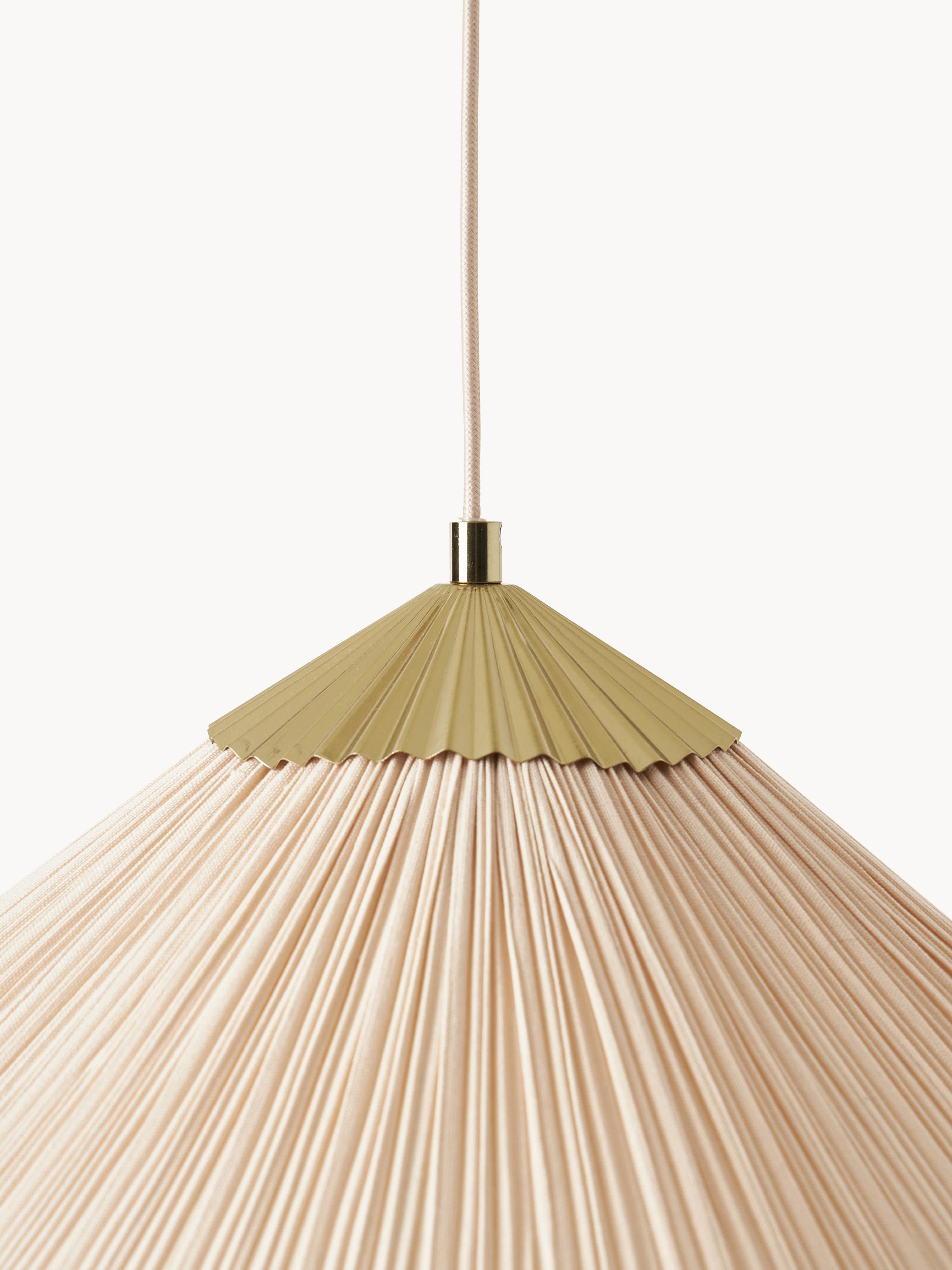 Suspension Soel - Blanc crème, doré