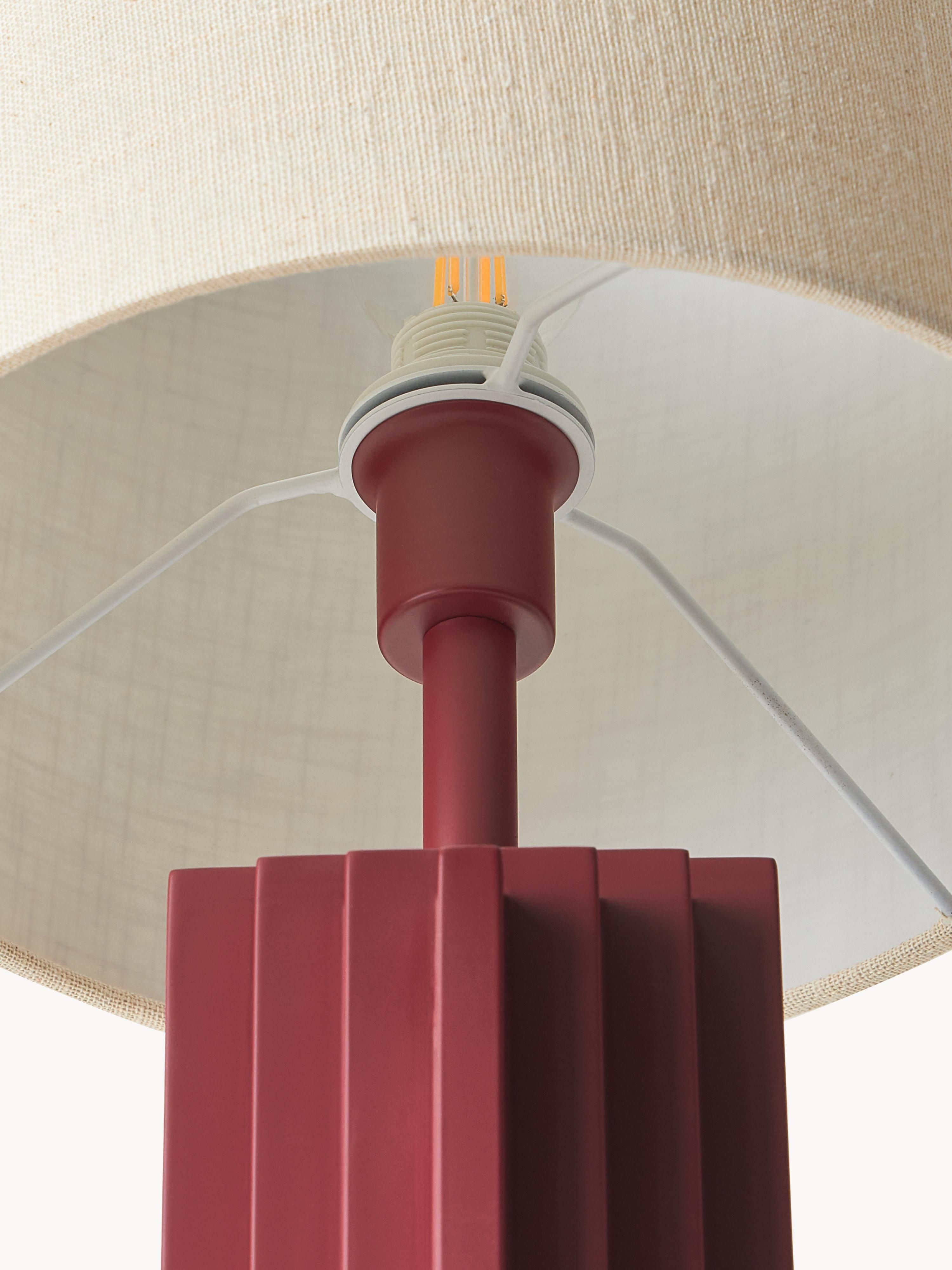 Lampe à poser design Dane - Beige, lie de vin