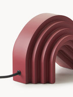 Lampe à poser design Dane - Beige, lie de vin