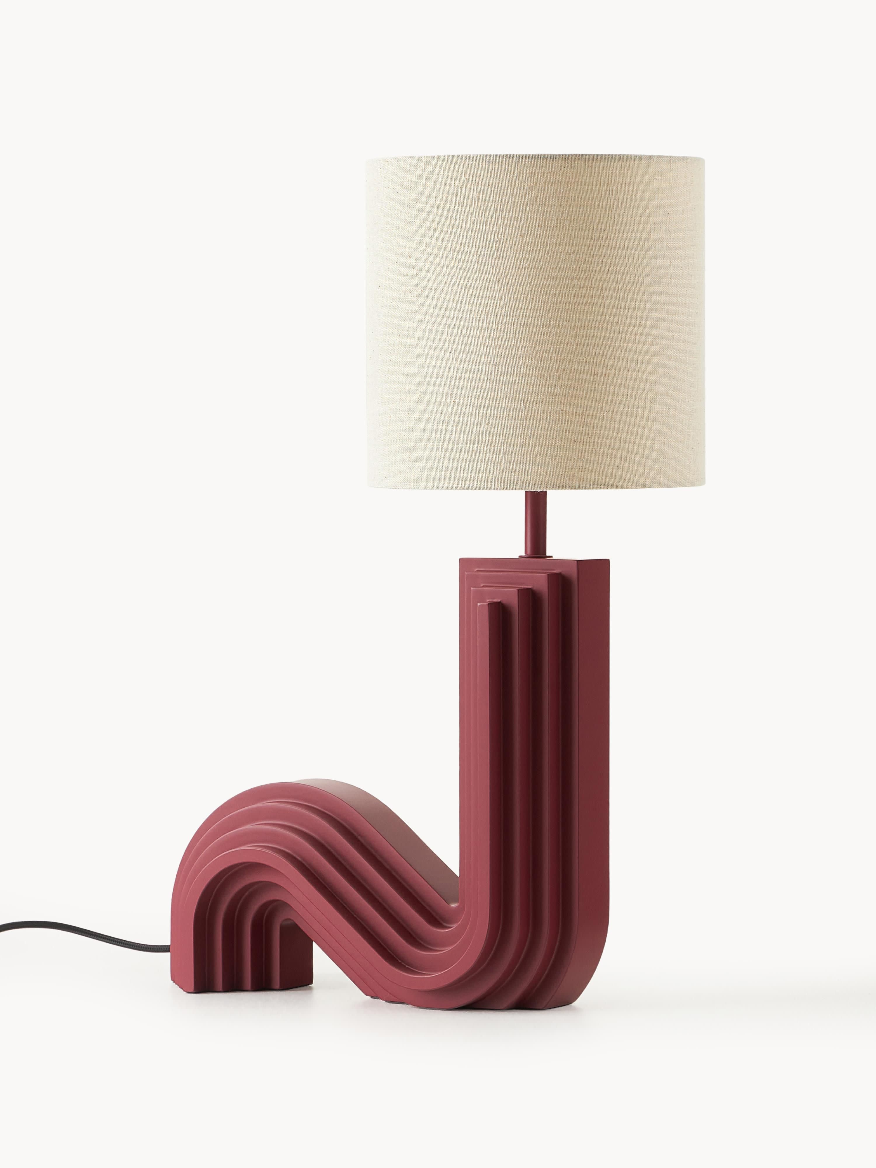 Lampe à poser design Dane - Beige, lie de vin